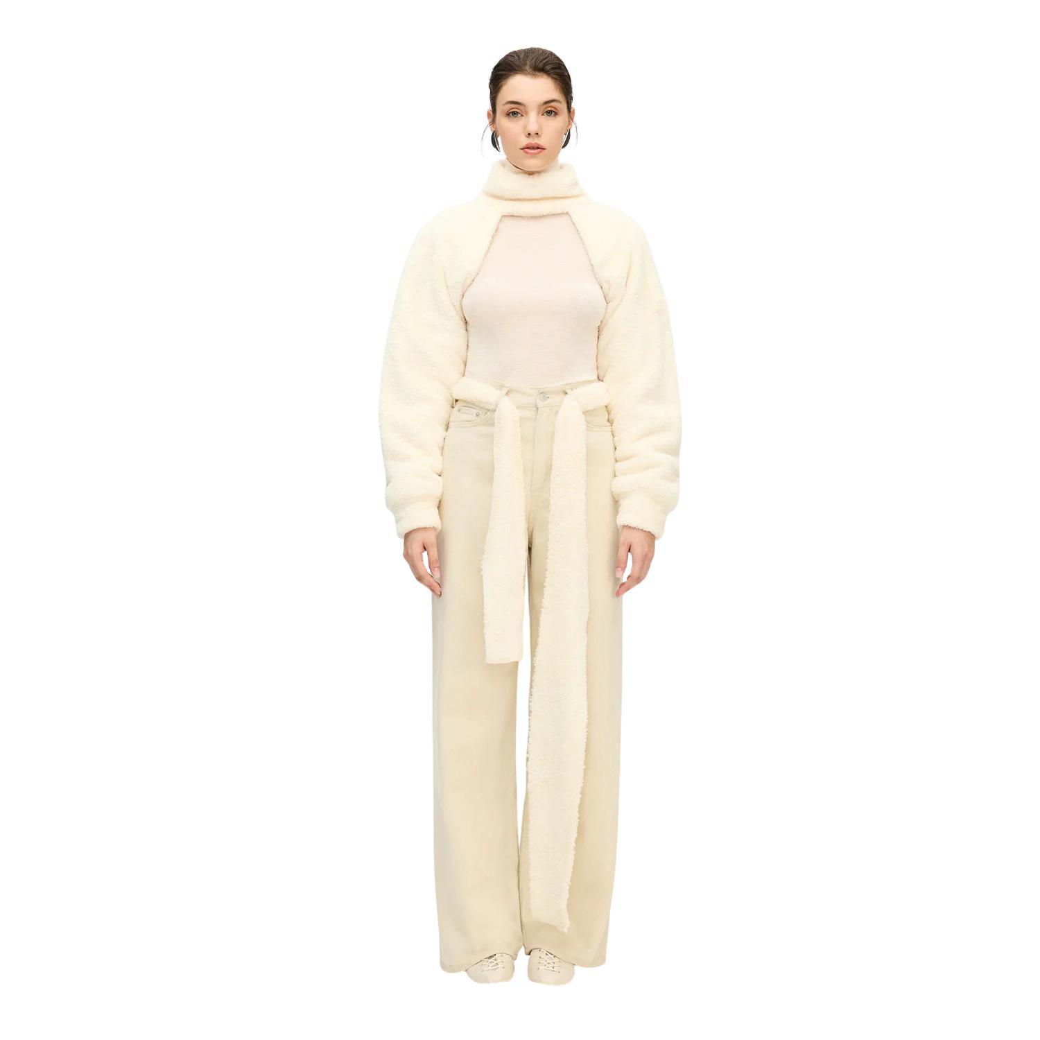 8682376168854 - Bolero aus Sherpa für Frauen Ikikiz