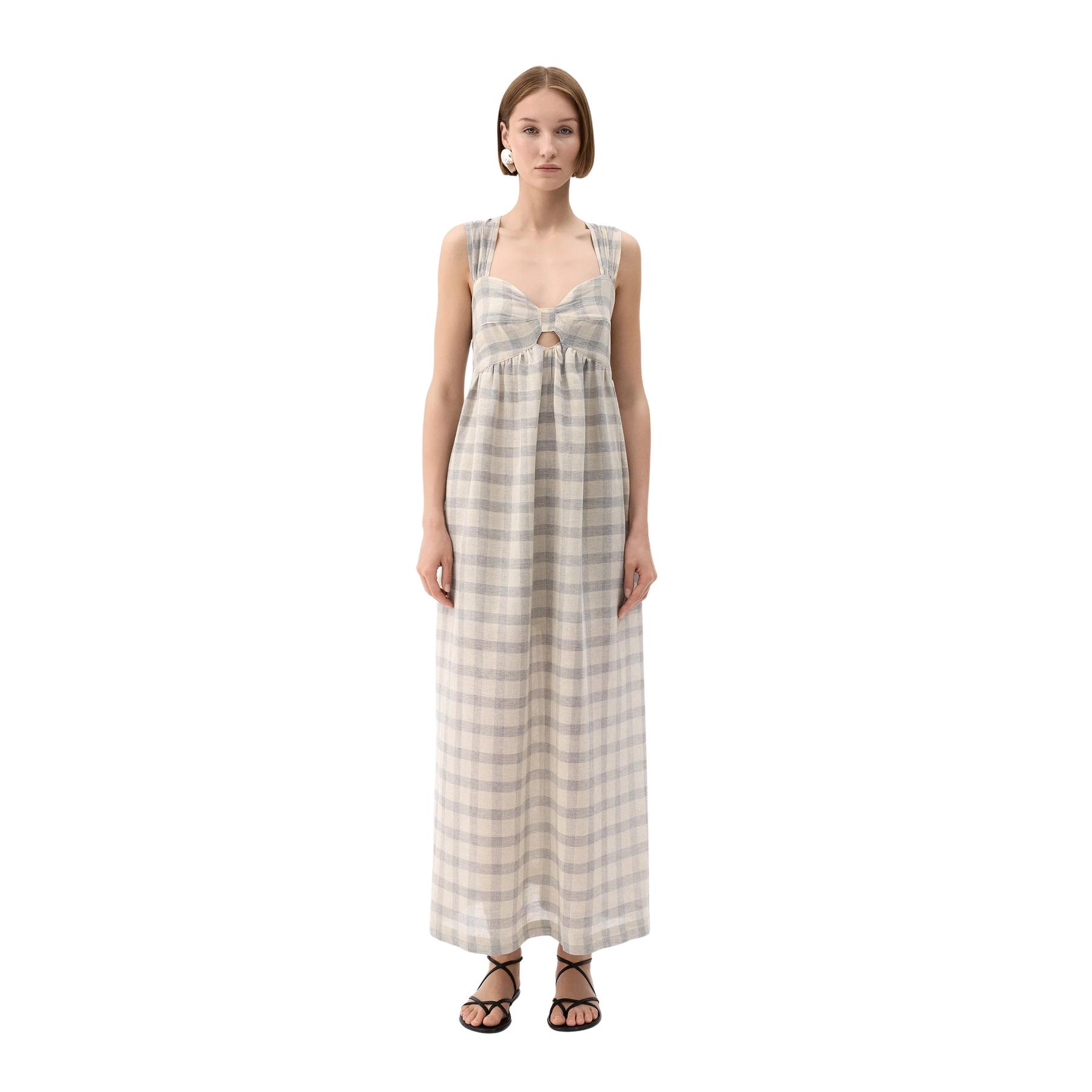 8682376169400 - Karo-Trägerkleid für Damen Ikikiz