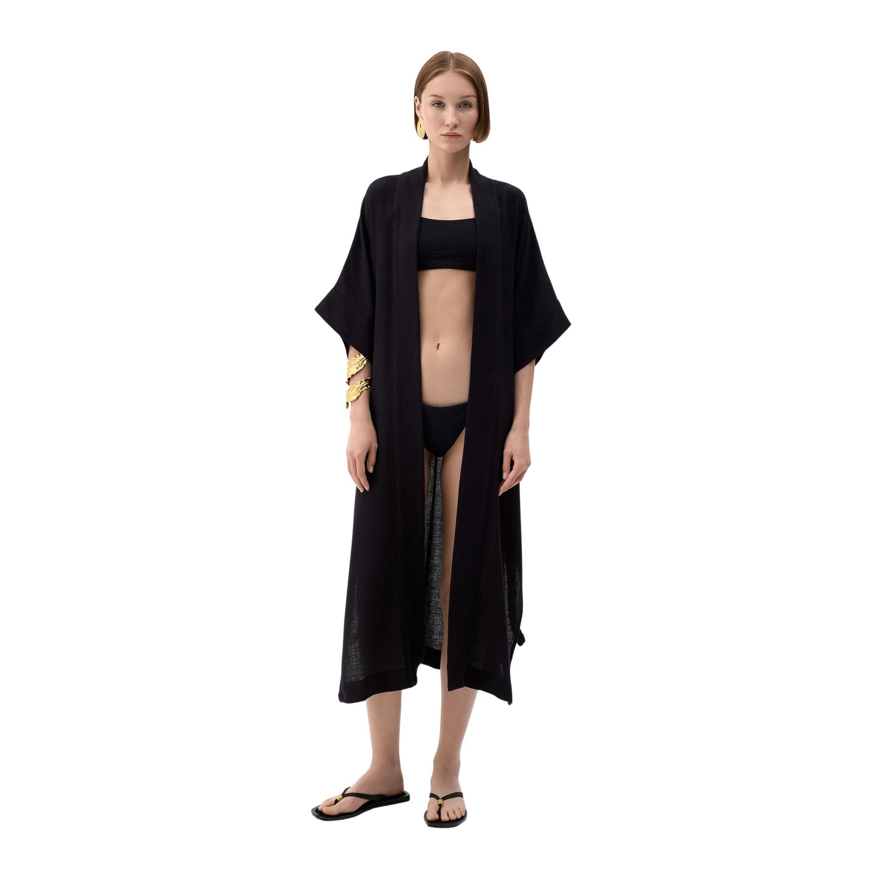 8682376169455 - Leinenkimono für Damen Ikikiz