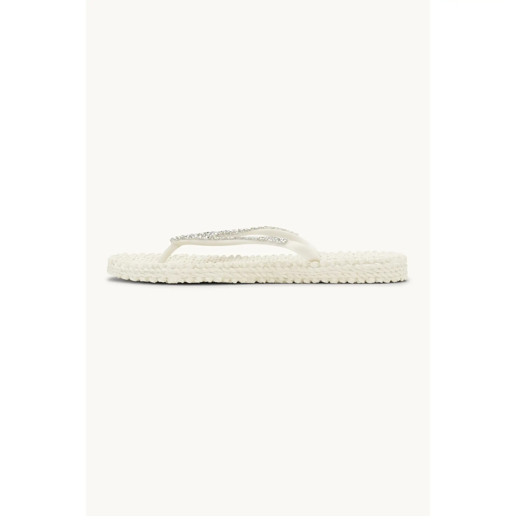 Ilse Jacobsen Hornbæk Women's Blanc Rhinestone Flip-Flops