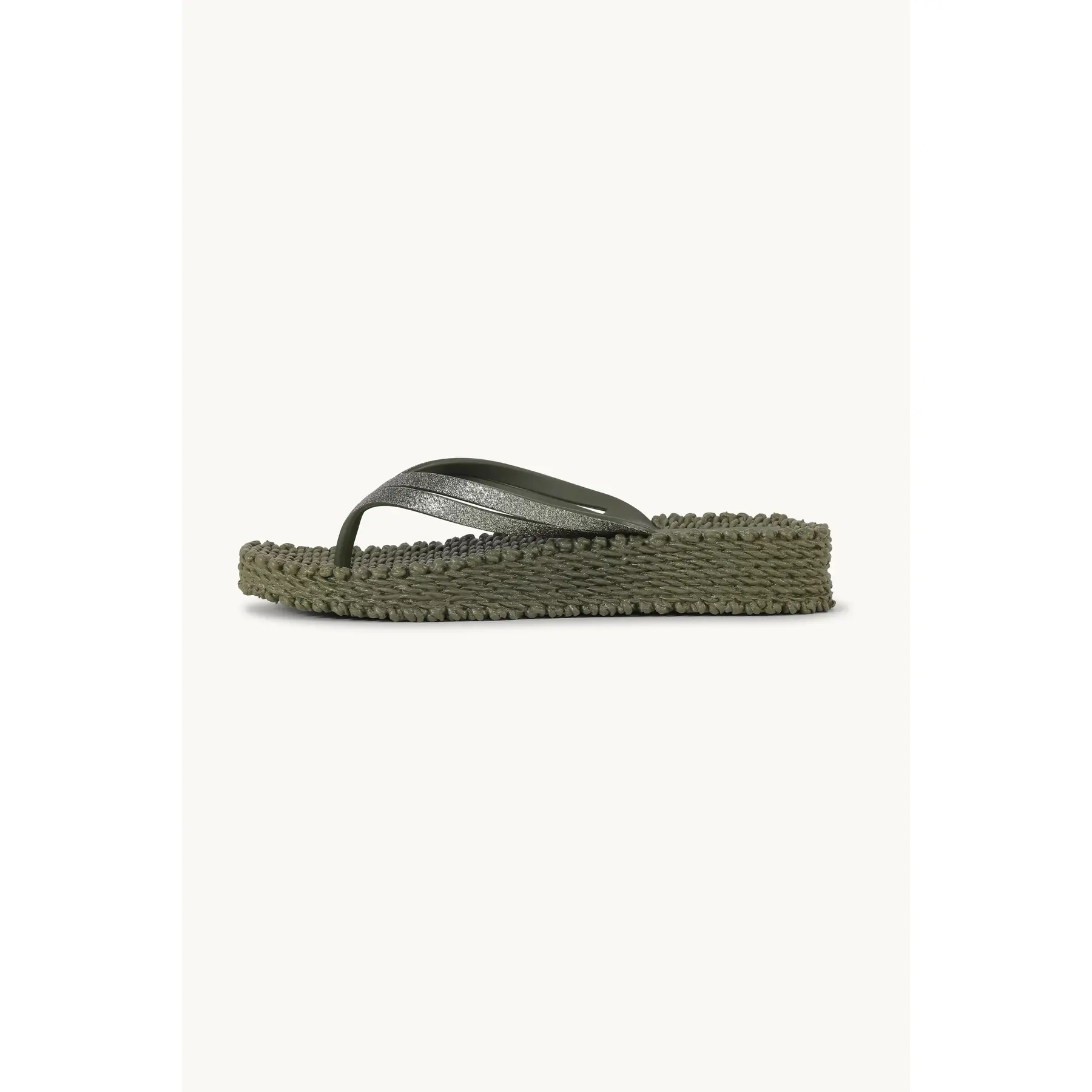 Ilse Jacobsen Hornbæk Women's Vert Wedge Platform Flip-Flops Glitter