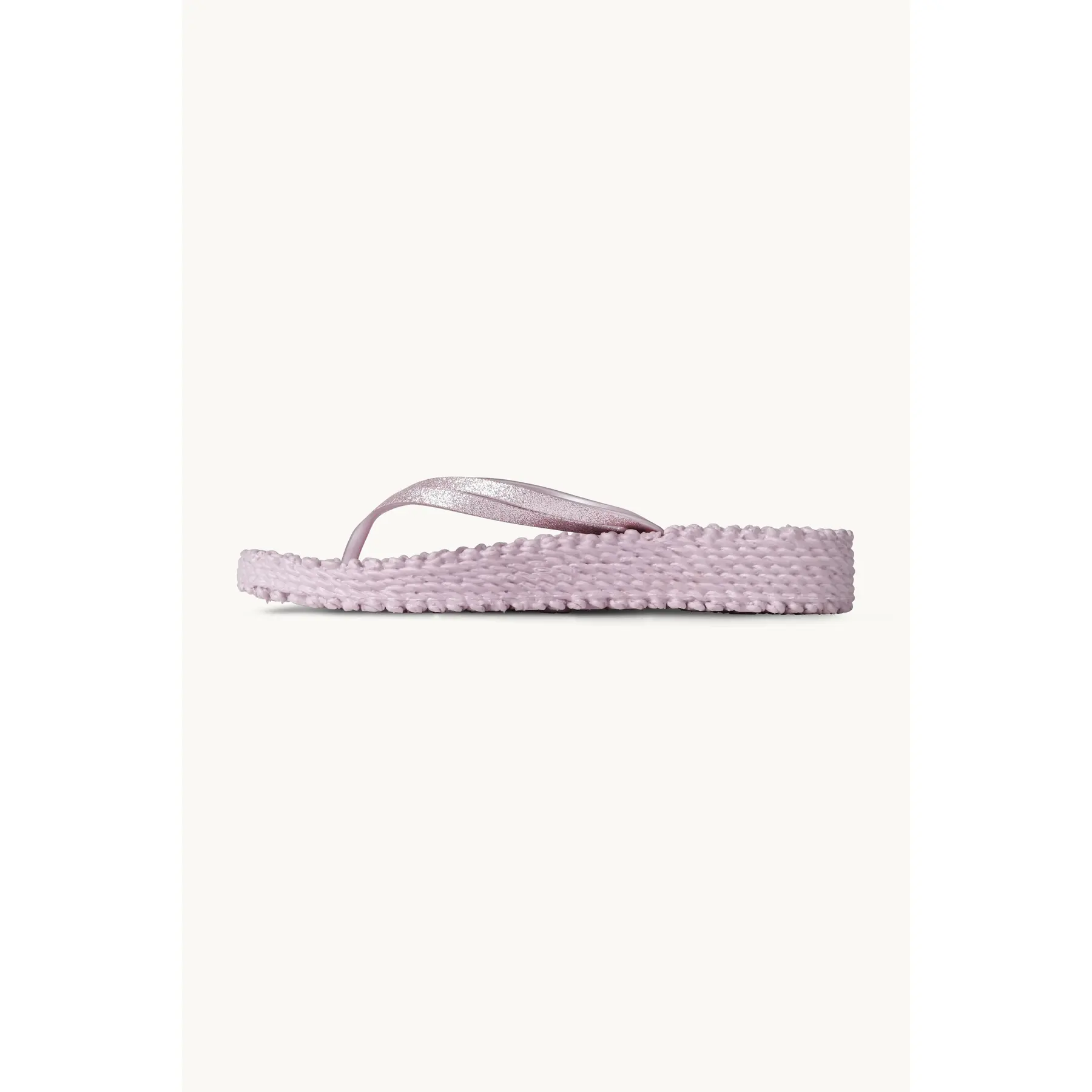 Ilse Jacobsen Hornbæk Women's Violet Wedge Platform Flip-Flops Glitter