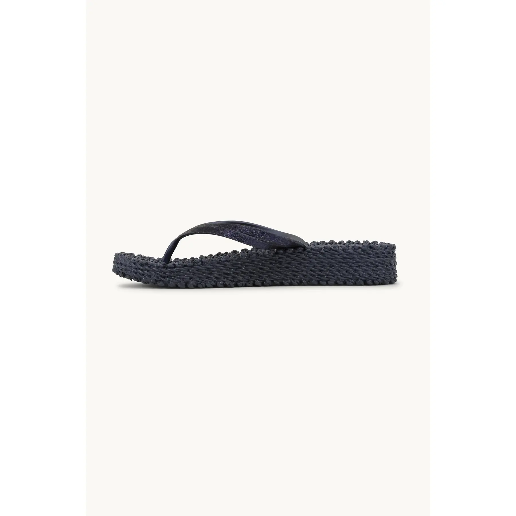 Ilse Jacobsen Hornbæk Women's Bleu Wedge Platform Flip-Flops Glitter
