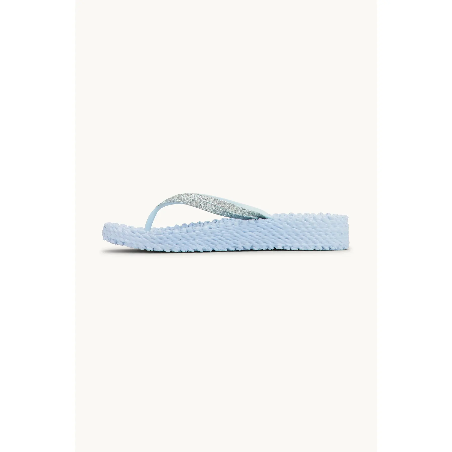 Ilse Jacobsen Hornbæk Women's Bleu Wedge Platform Flip-Flops Glitter