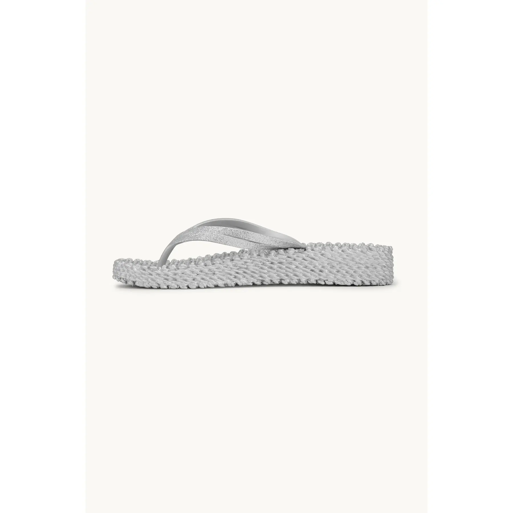 Ilse Jacobsen Hornbæk Women's Gris Wedge Platform Flip-Flops Glitter