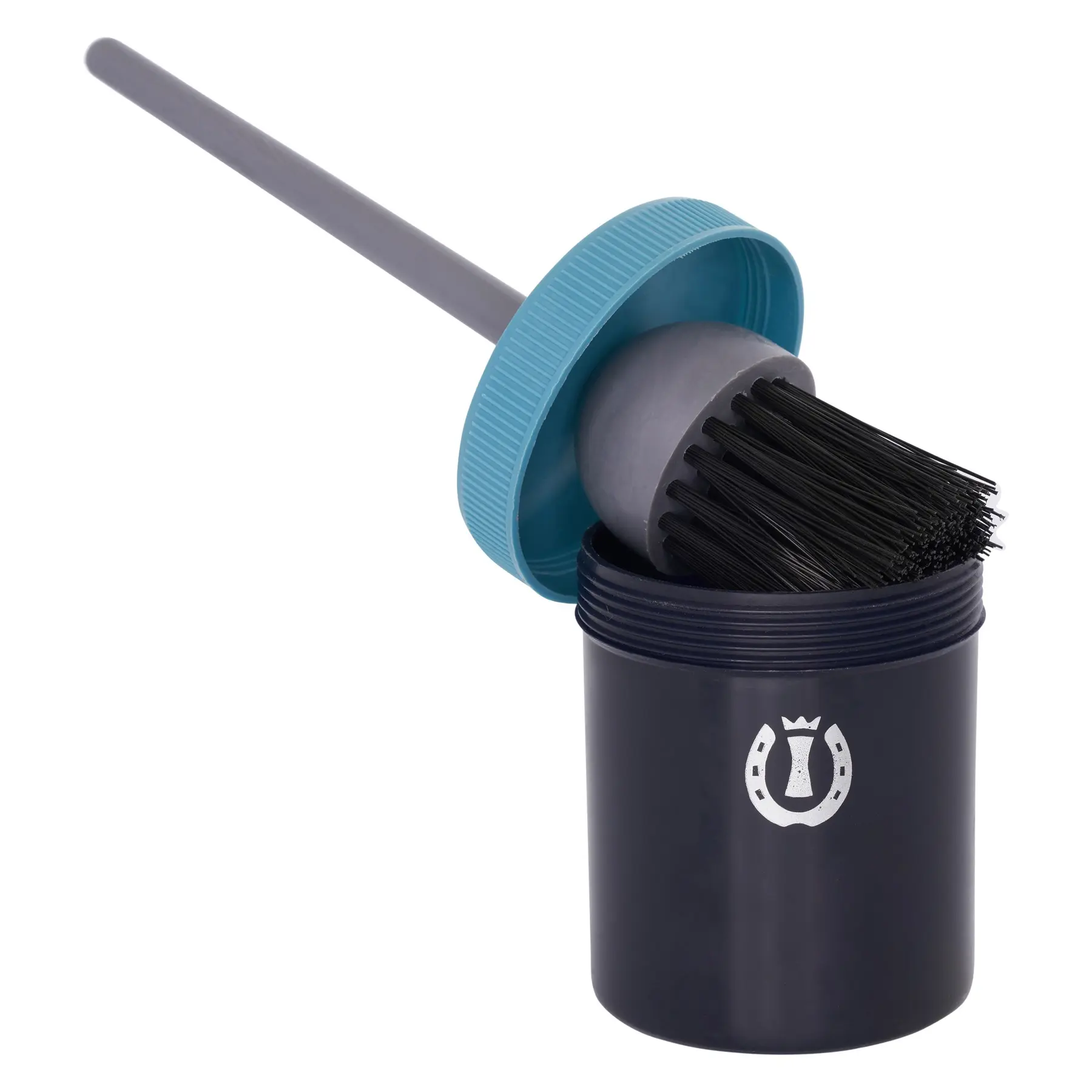 Imperial Riding Bleu Horse Hoof Oil Brush With Pot