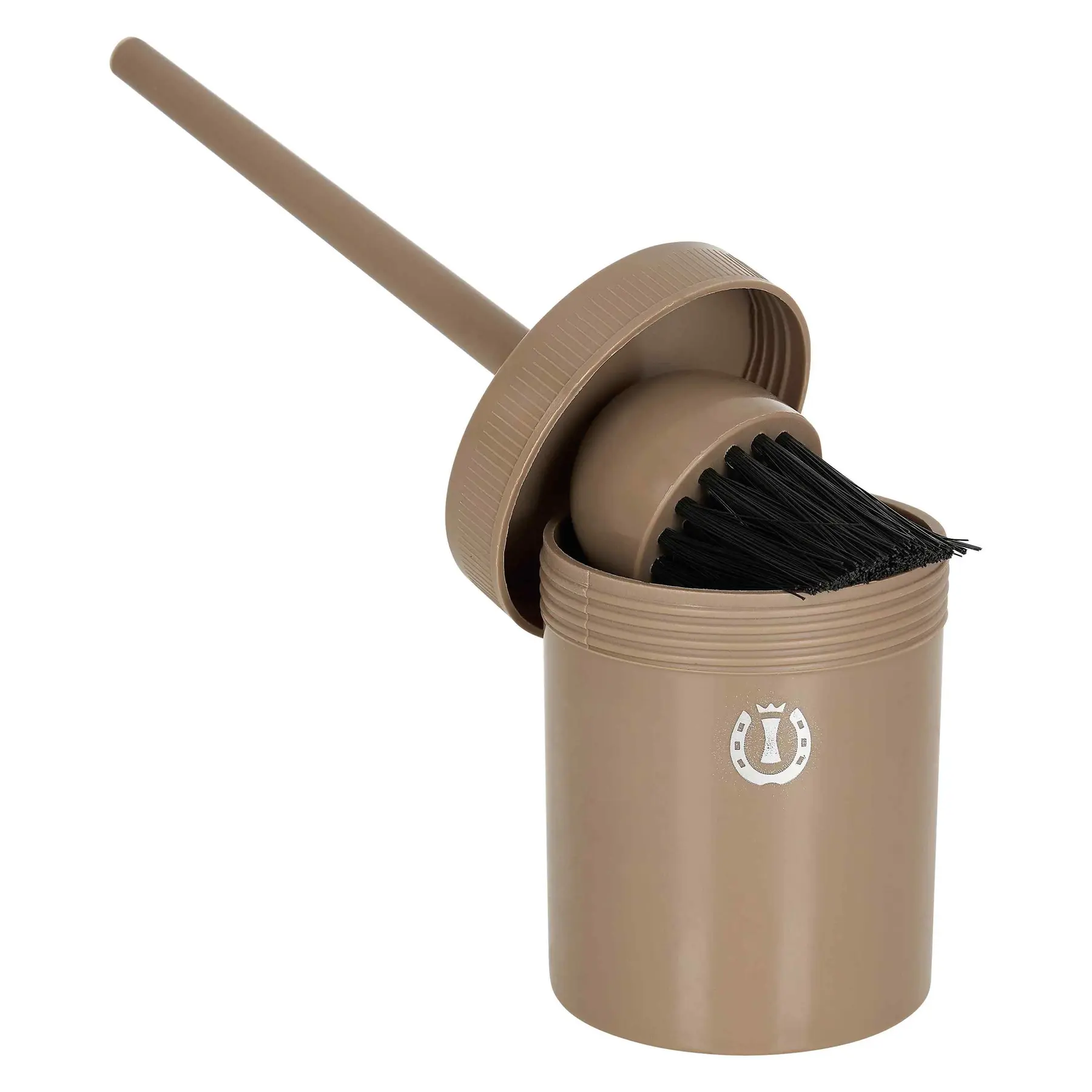 Imperial Riding Marron Horse Hoof Oil Brush With Pot
