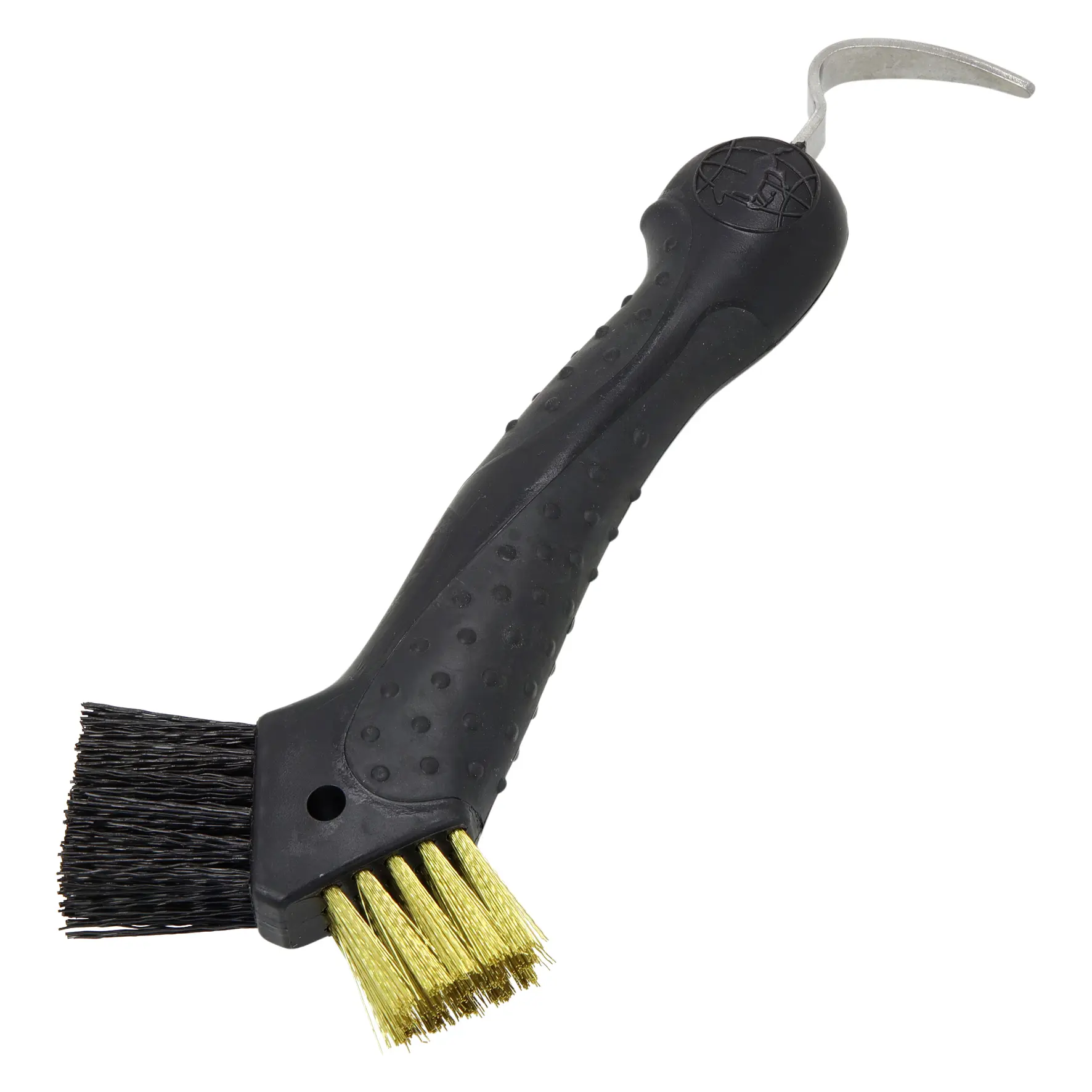 Imperial Riding Noir Horse Hoof Pick With Brush Scraper