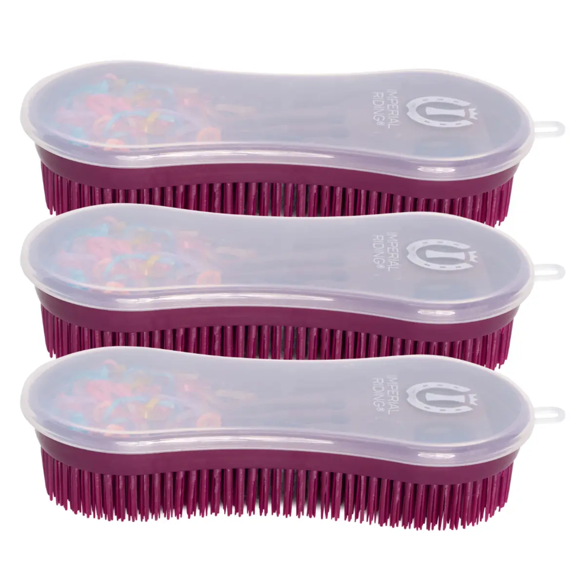 Imperial Riding Rose Curry Combs And Mane Elastics Perfection (X3)