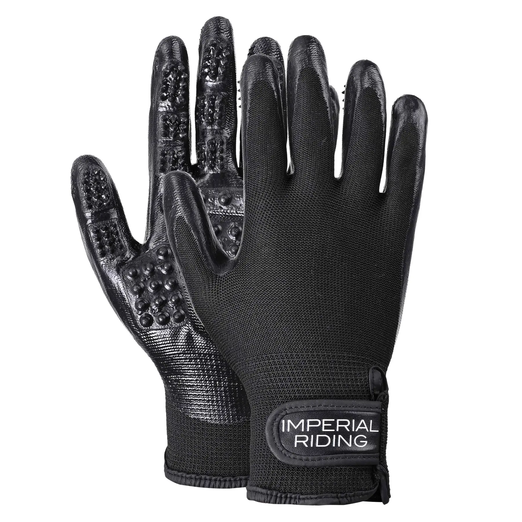 Imperial Riding Noir Grooming Cleaning Gloves Deep Clean