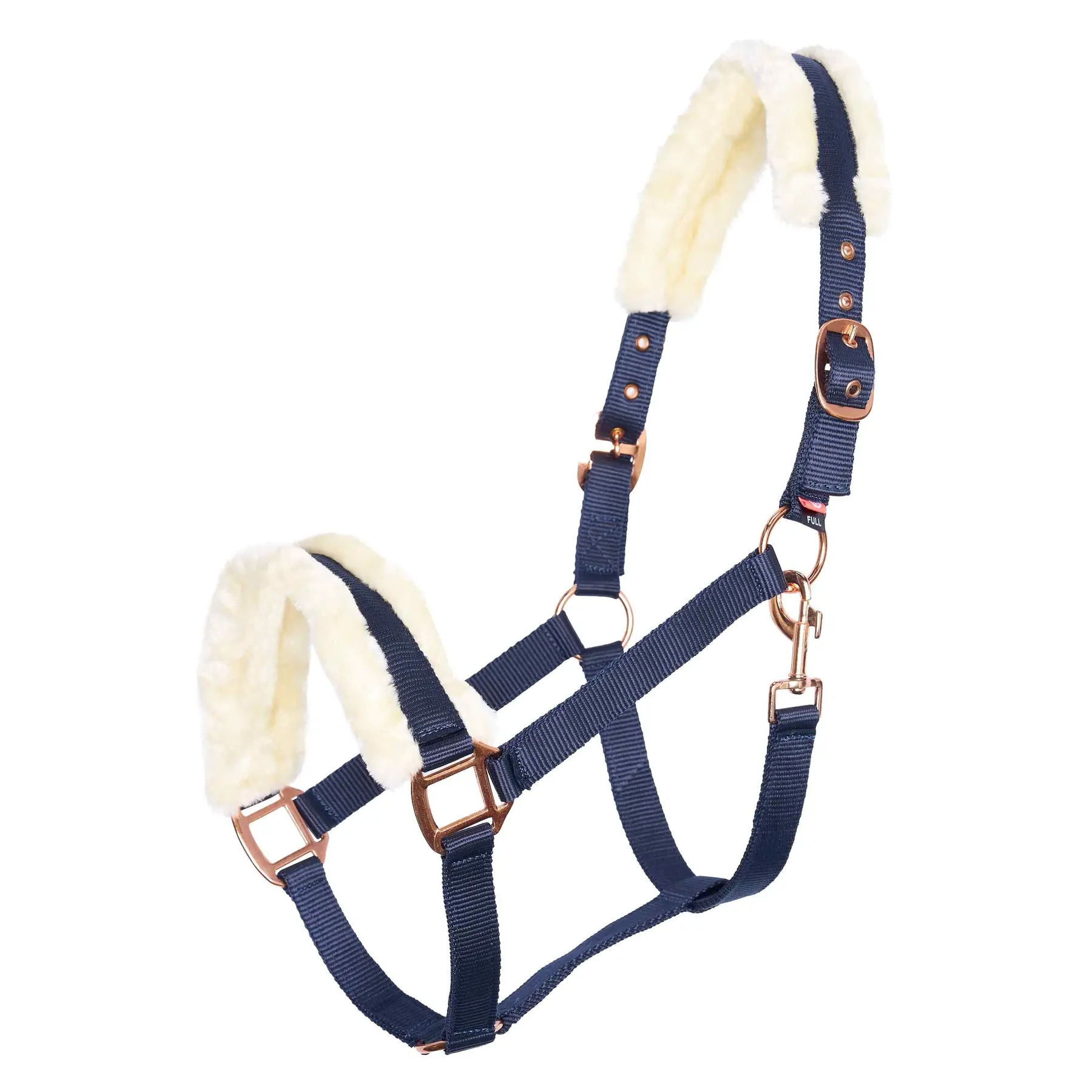 Imperial Riding Bleu Horse Halter With Faux Fur Classic Fur