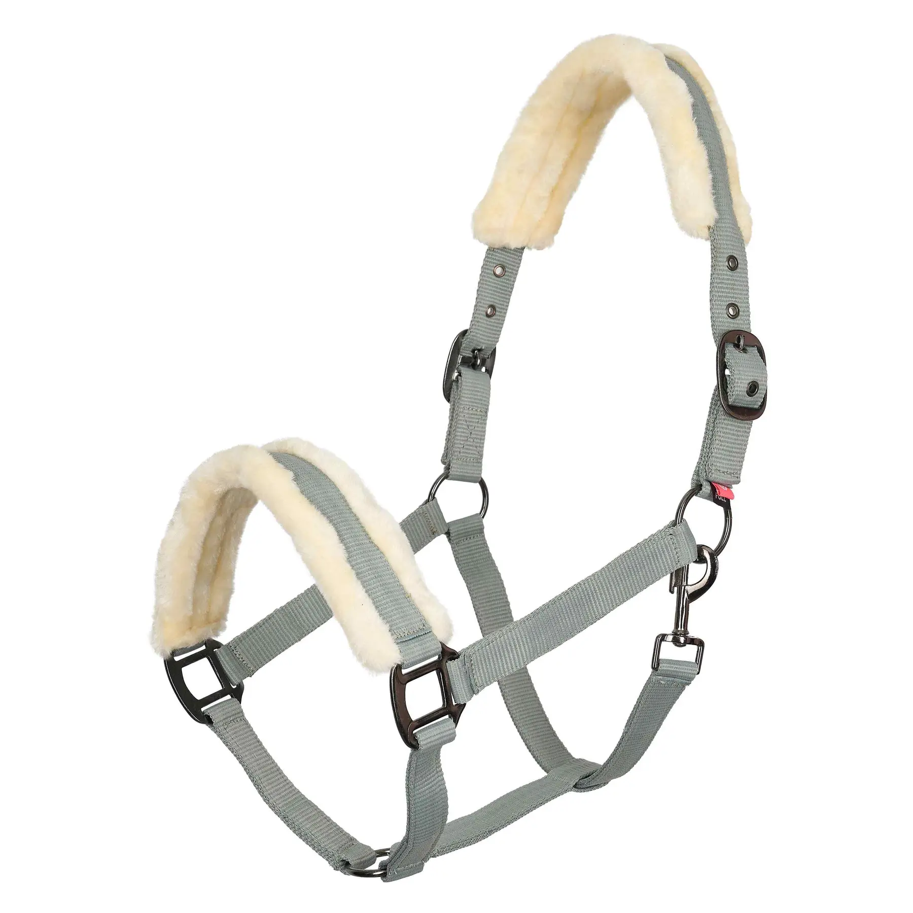 Imperial Riding Vert Horse Halter With Faux Fur Classic Fur