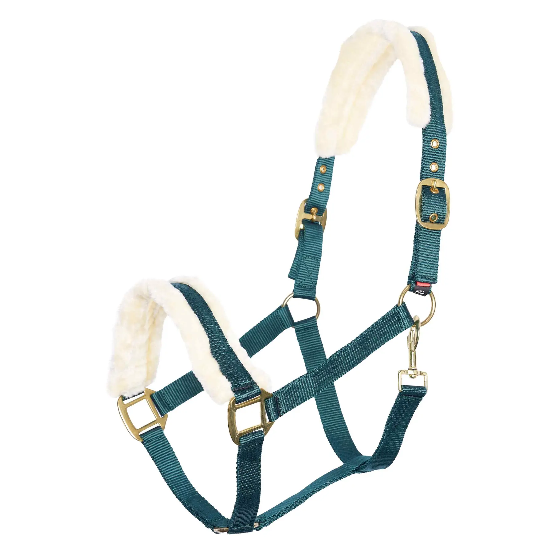 Imperial Riding Vert Horse Halter With Faux Fur Classic Fur