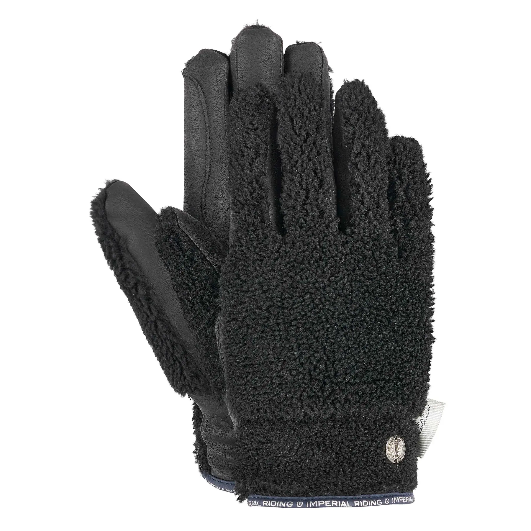 Imperial Riding Noir Riding Gloves Furry Star