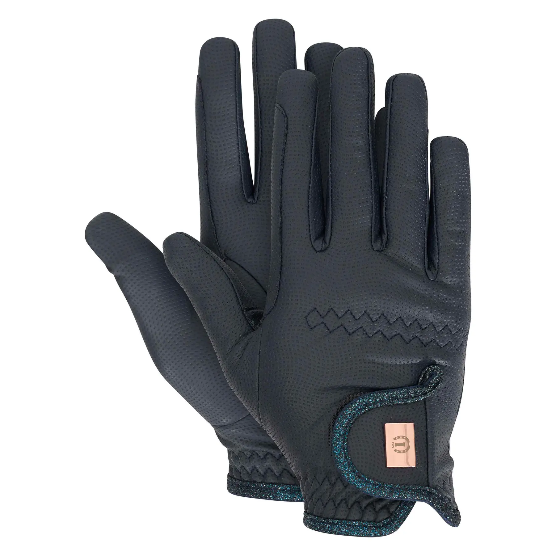 Imperial Riding Women's Bleu Riding Gloves For Dazzle