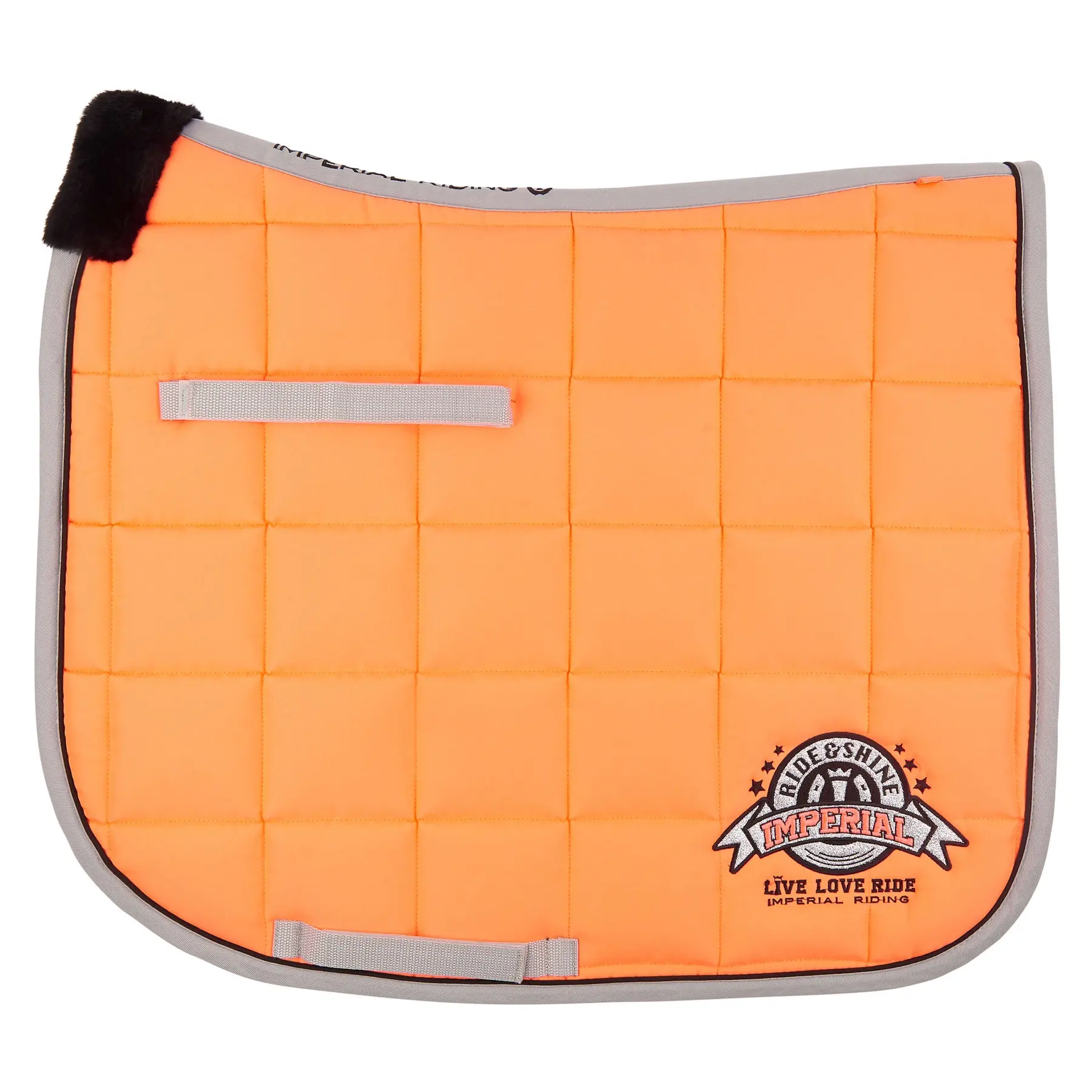 Imperial Riding Orange Dressage Saddle Pad For Horses Ride And Shine