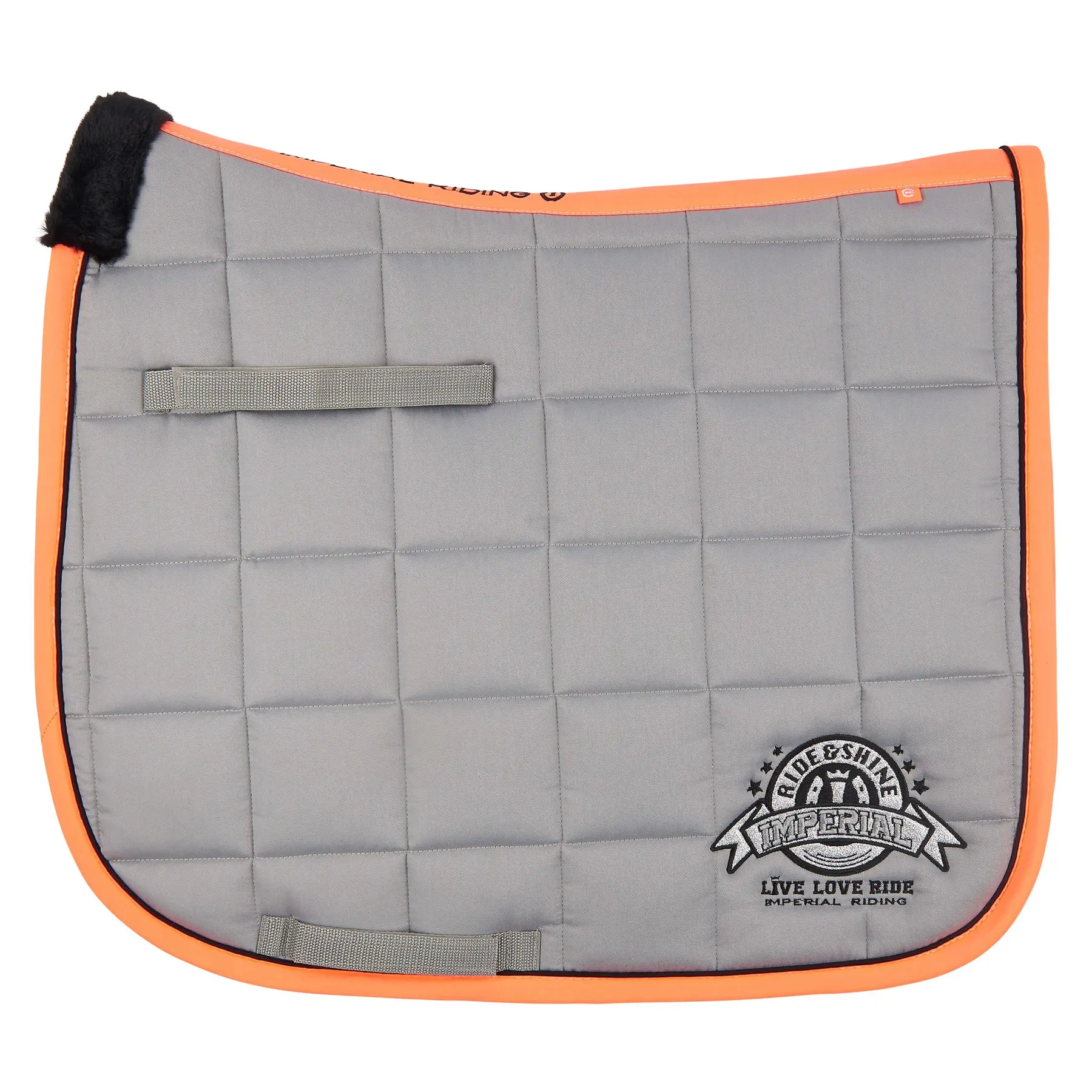 Imperial Riding Gris Dressage Saddle Pad For Horses Ride And Shine