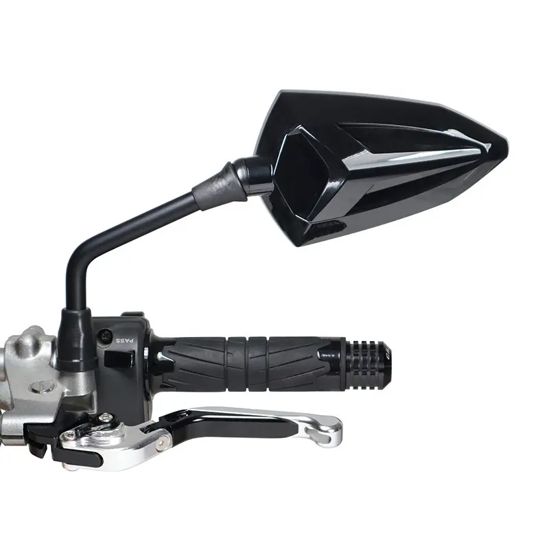 Zugelassener Motorradspiegel, umkehrbar Chaft ebony