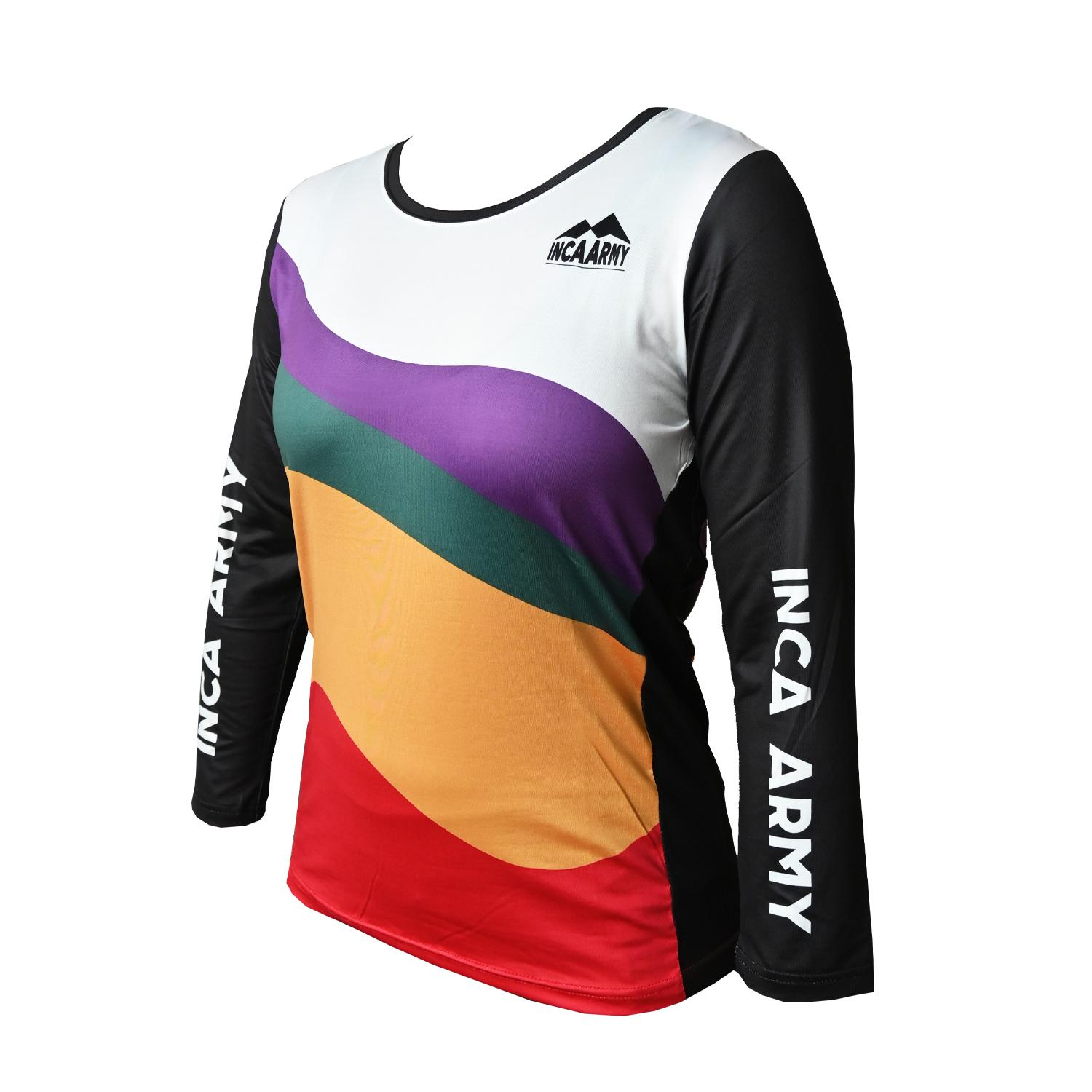 Velo Store - UK Women's long sleeve jersey Inca Army Vinicunca | Extra 10% off with Subscription, Postage £16.79 to UK Fedex.