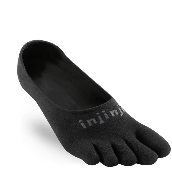 Injinji Unisex Noir Football Socks Lightweight Hidden