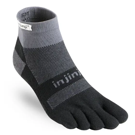 Injinji Unisex Noir Football Socks Midweight Mini-Crew