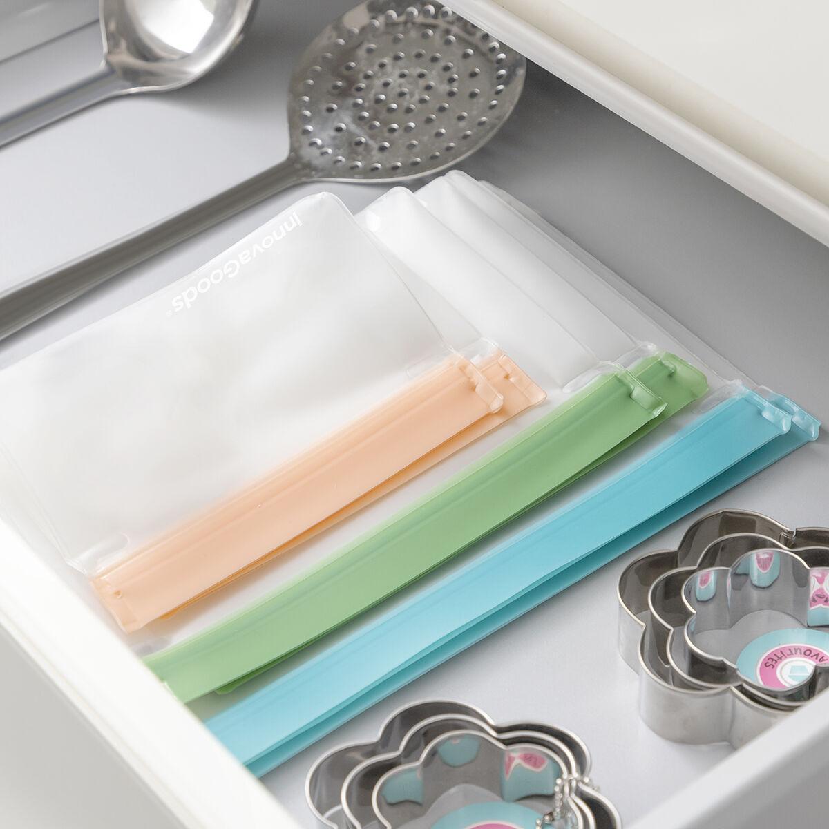 8435527817282 - Wiederverwendbare Lebensmittelbeutel mit dichtem Verschluss Zags (x6)