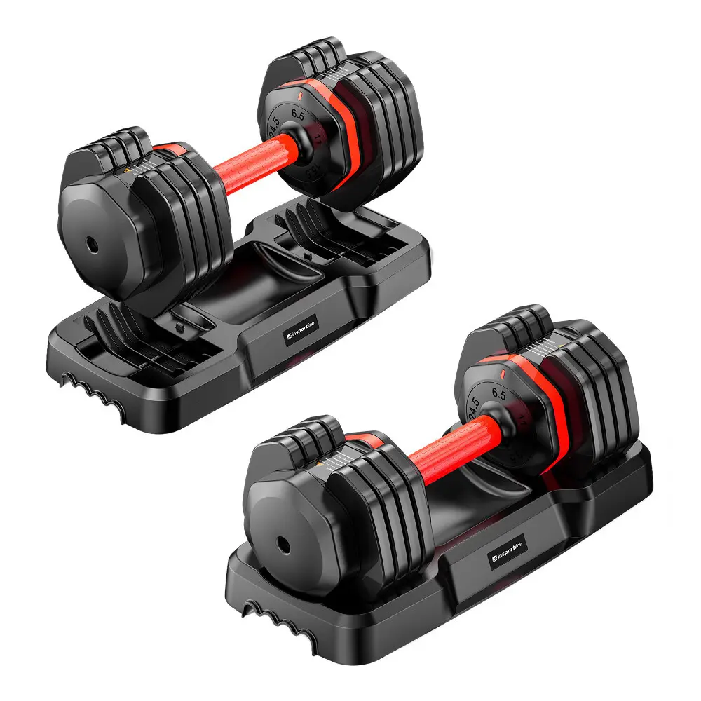 Insportline Haltère réglable DuraBell (x2), Noir, Taille 24,5 kg