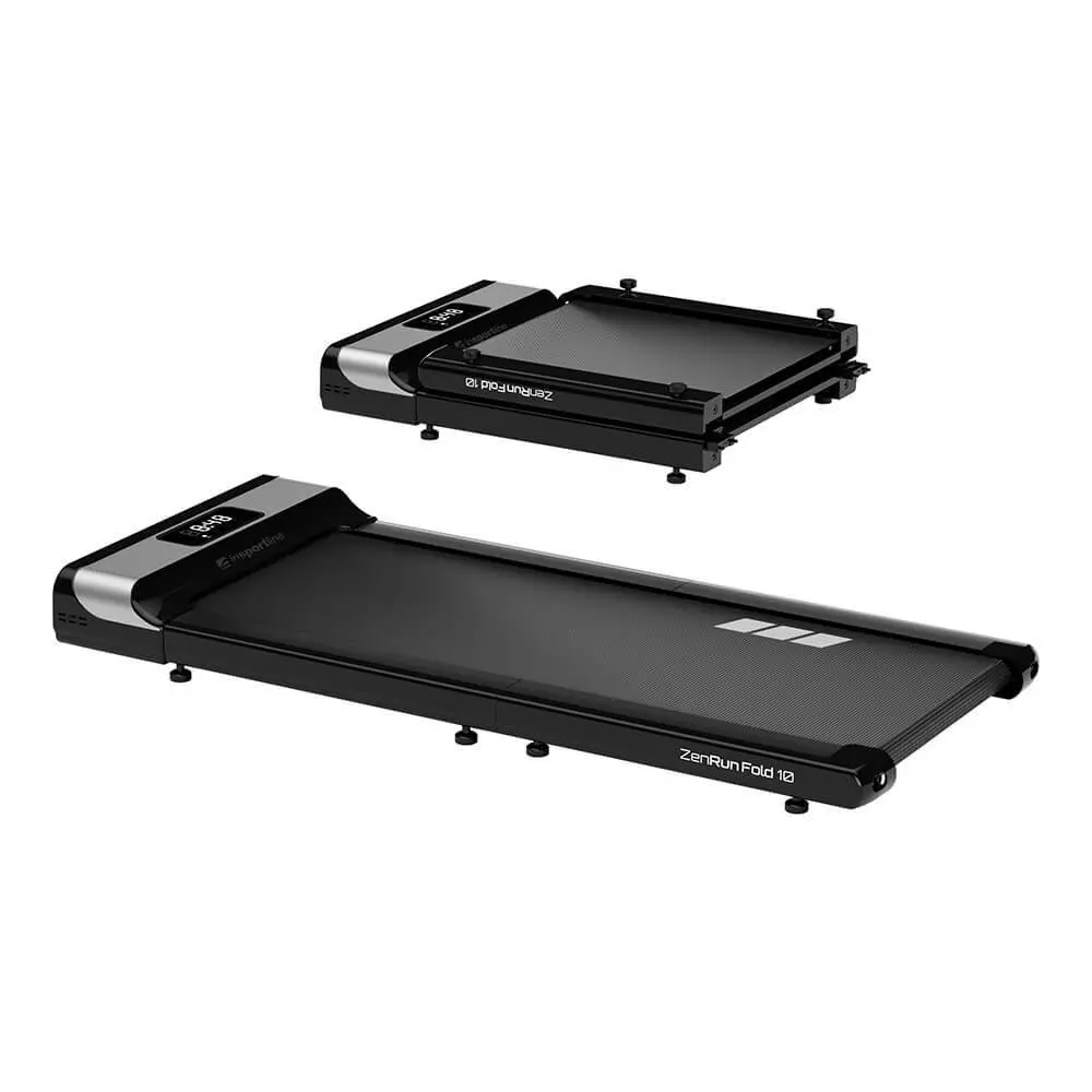 Insportline Tapis de course ZenRun 10, Noir, Taille 127x56x13 cm