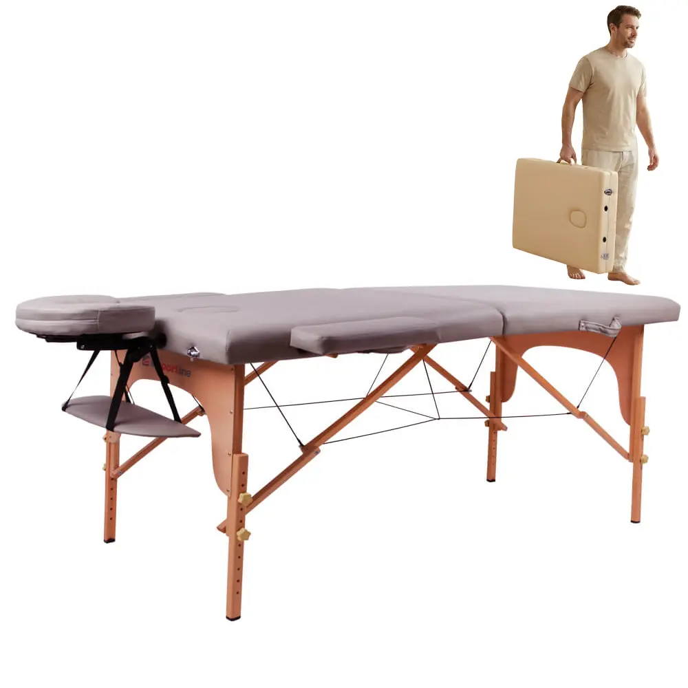 Insportline Table de massage Japane (x2), Gris, Taille 70x186 cm