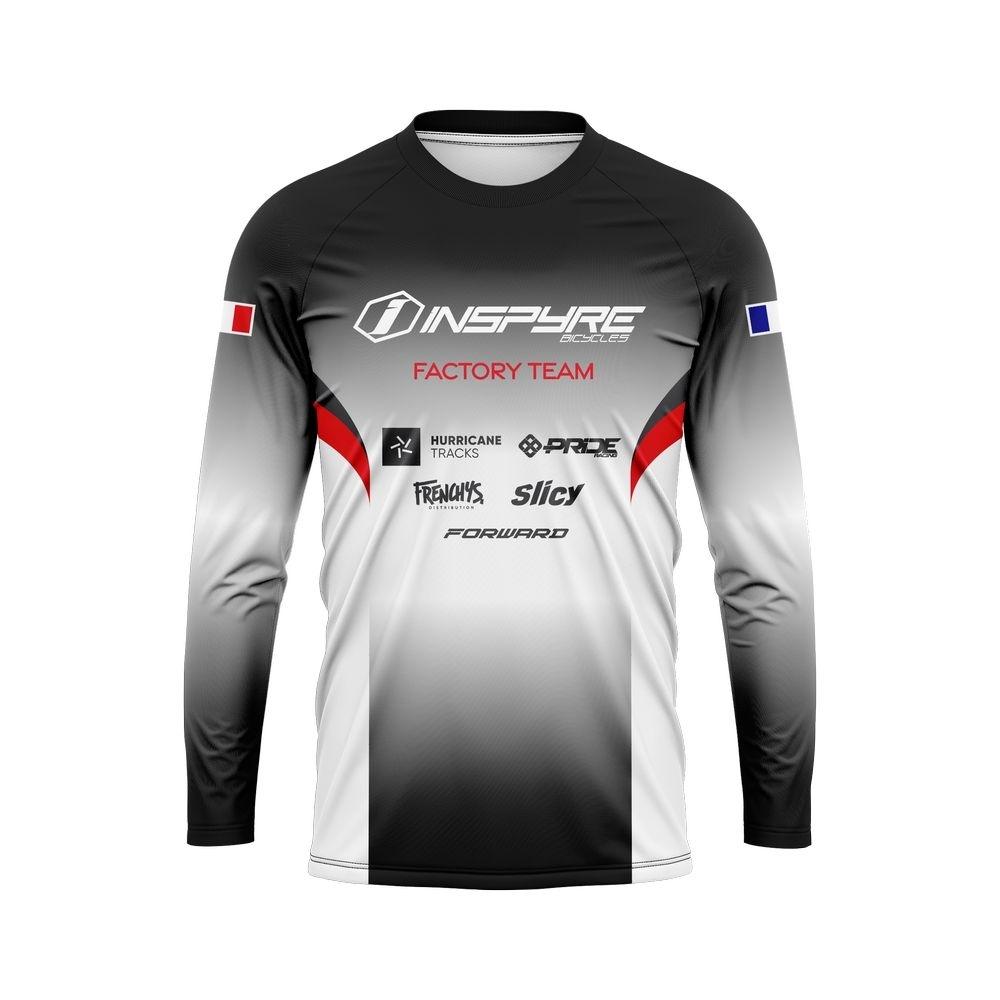 Velo Store - UK Children's long-sleeve replica jersey Inspyre Rencurel | Extra 10% off with Subscription, Postage £16.79 to UK Fedex.