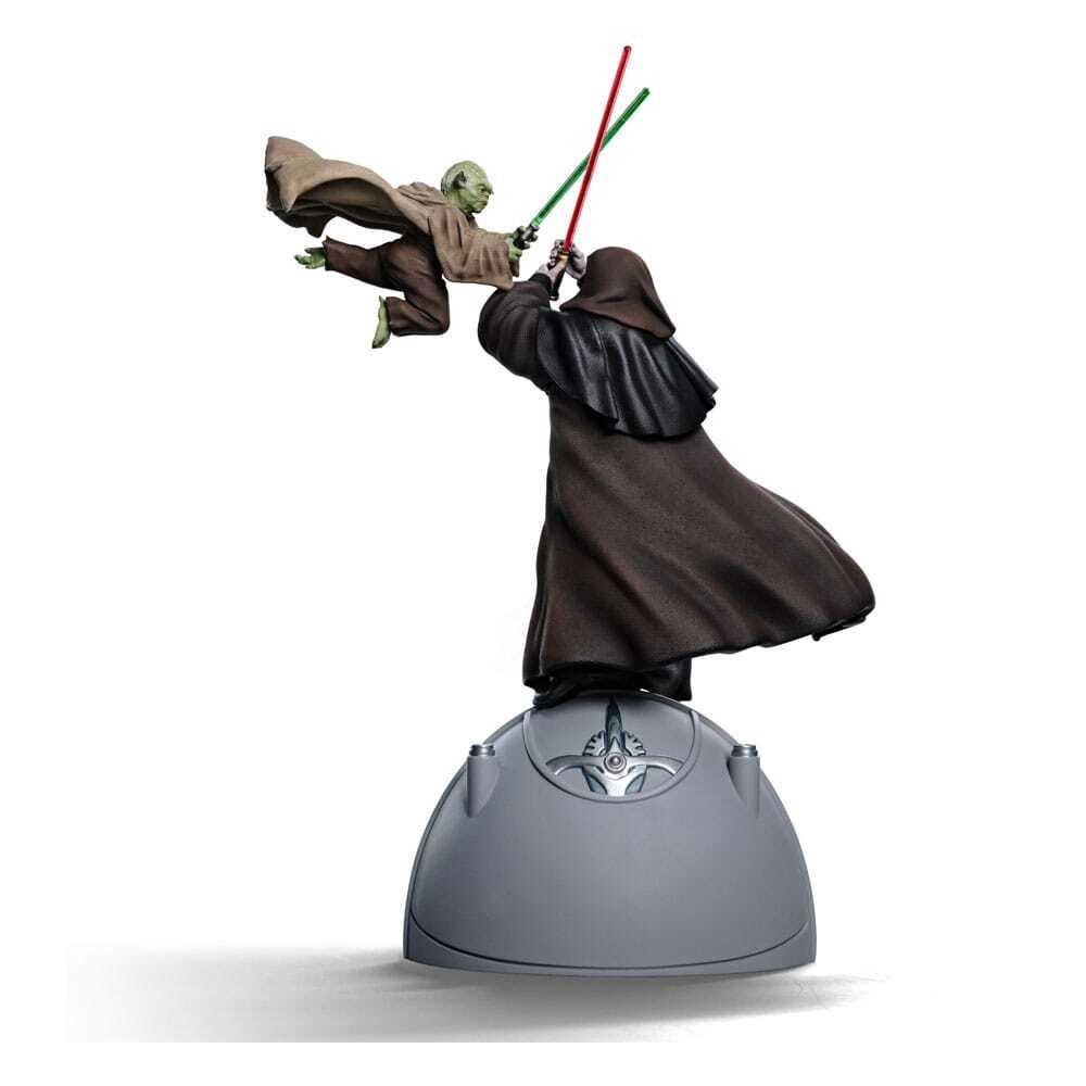 0618231955633 - Statuette 1 10 Star Wars Deluxe Art Scale Yoda vs Emperor Palpatine CCXP Exclusive 2024