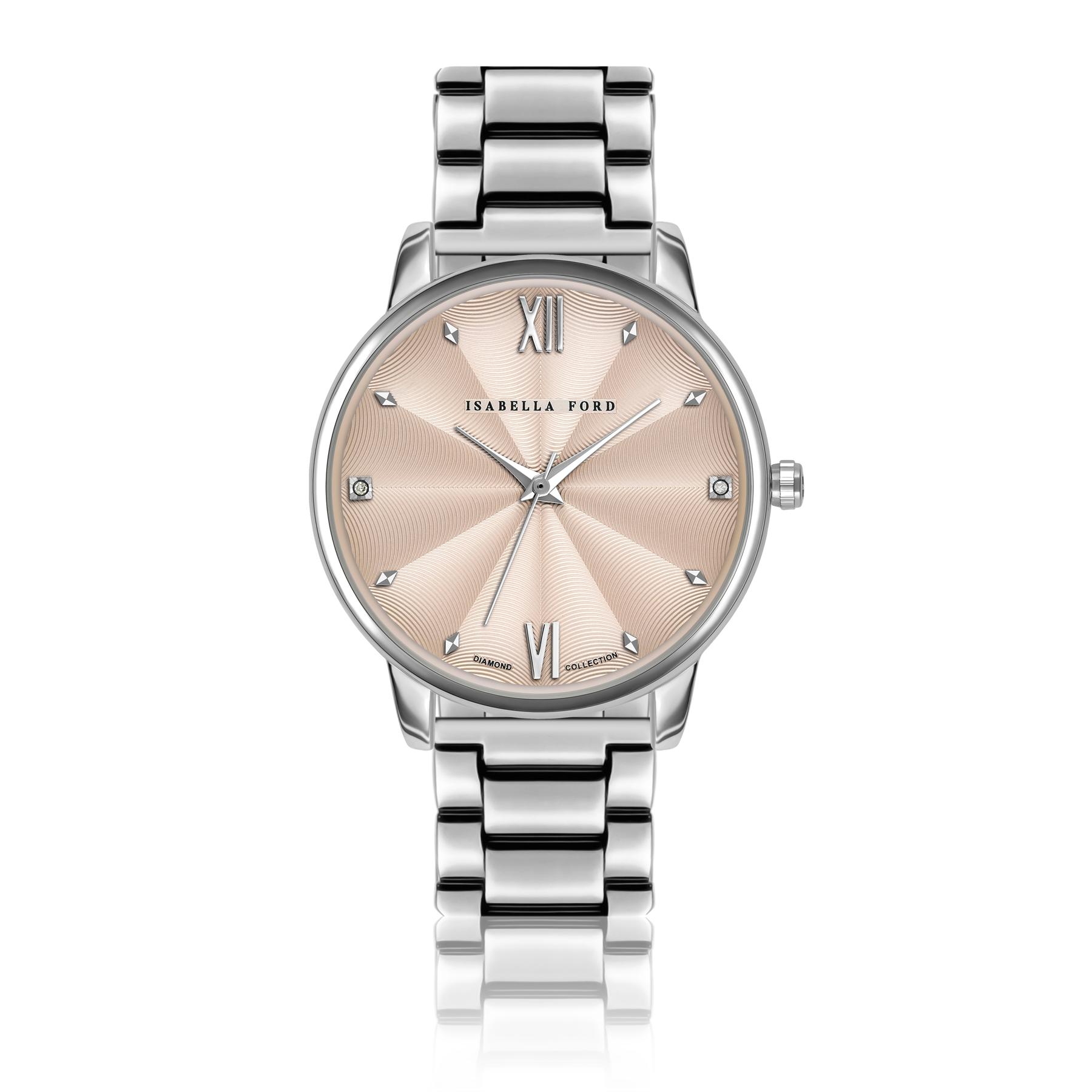 7756612482071 - Silberne Damenuhr Skylar