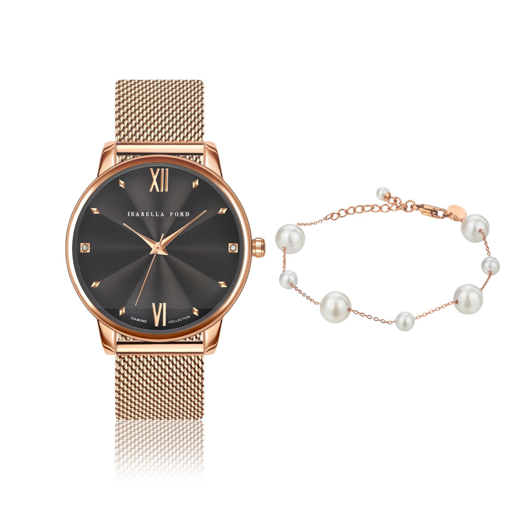 7756612657301 - Damenarmbanduhr und Armband Coco