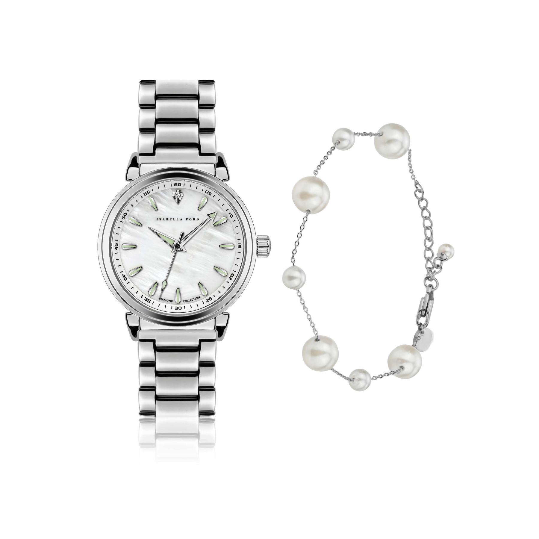 7756612662251 - Damenarmbanduhr und Armband Joie