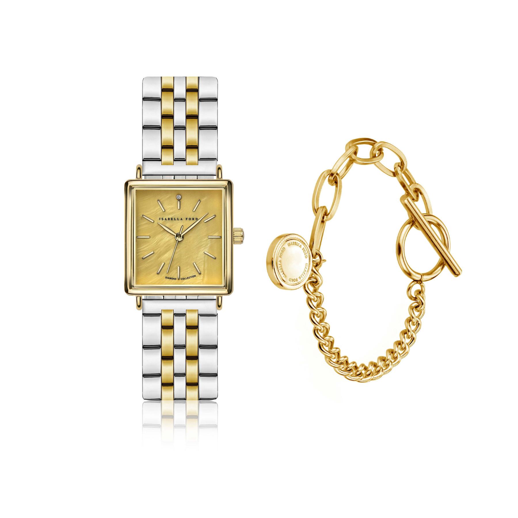 7756612663241 - Damenarmbanduhr und Armband Gisèle