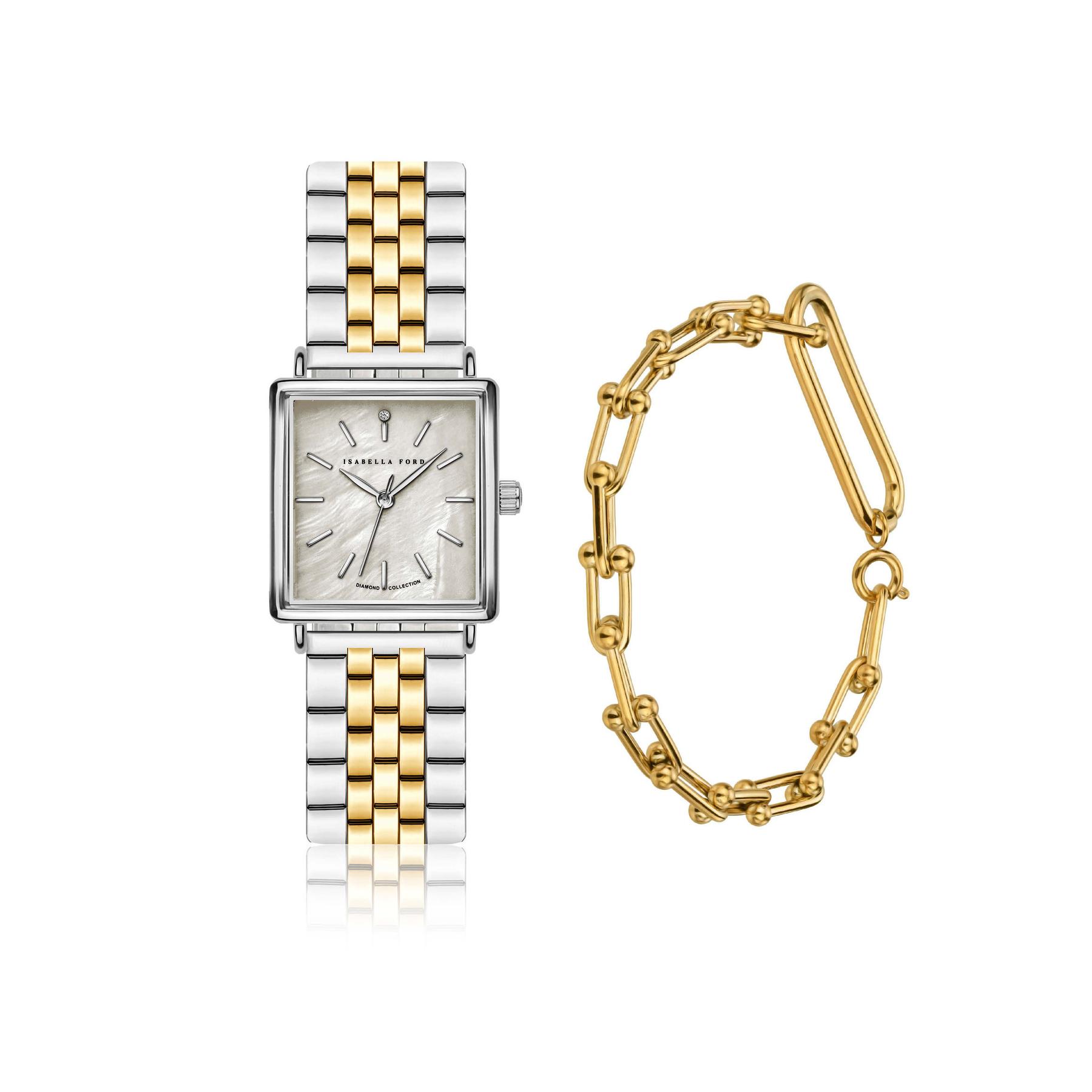 7756612663319 - Damenarmbanduhr und Armband Lilou