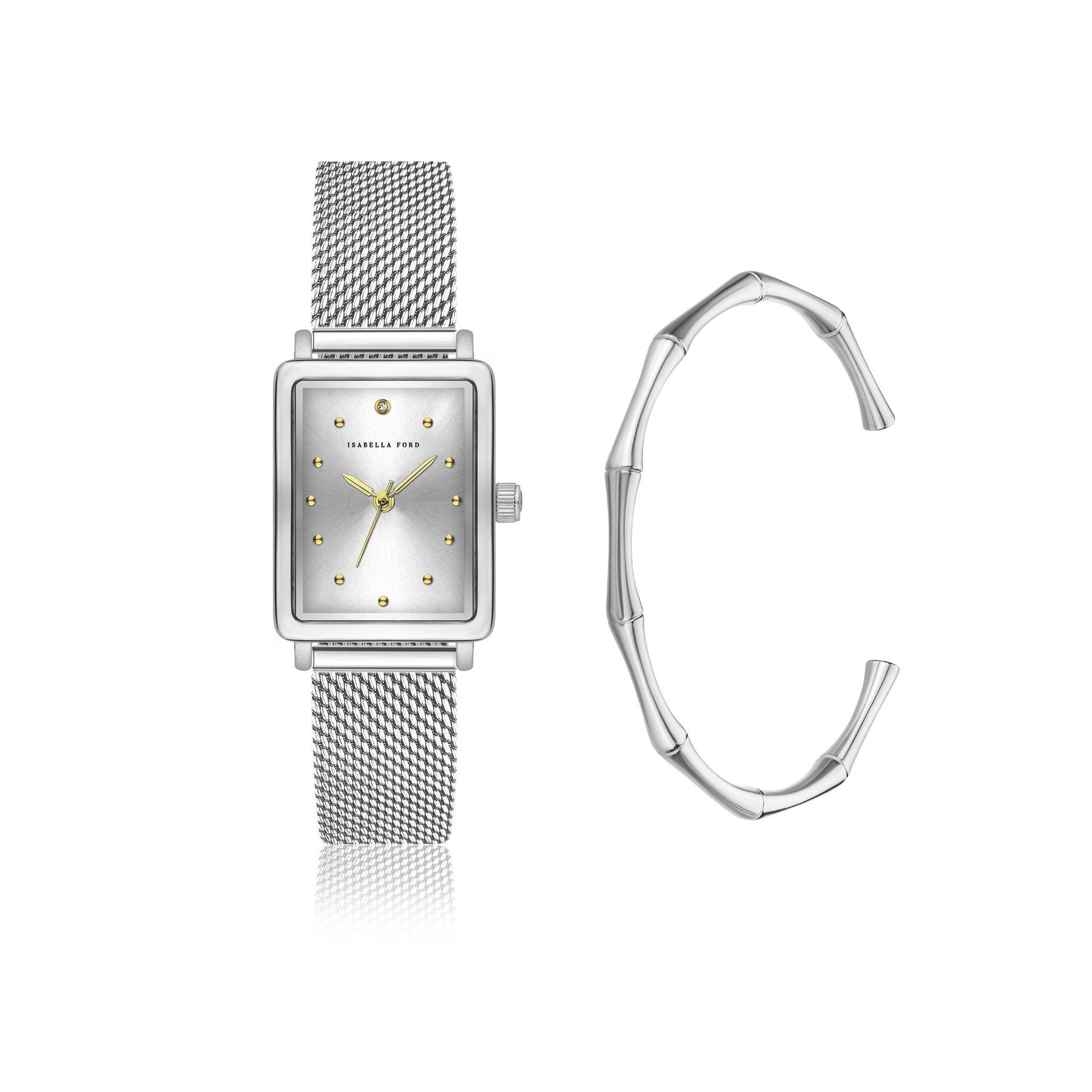 7756612664163 - Damenarmbanduhr und Armband Isaure