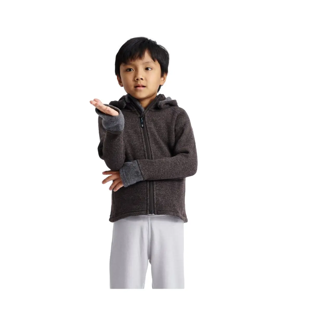Kinder fleece met capuchon Isbjörn of Sweden Shaun