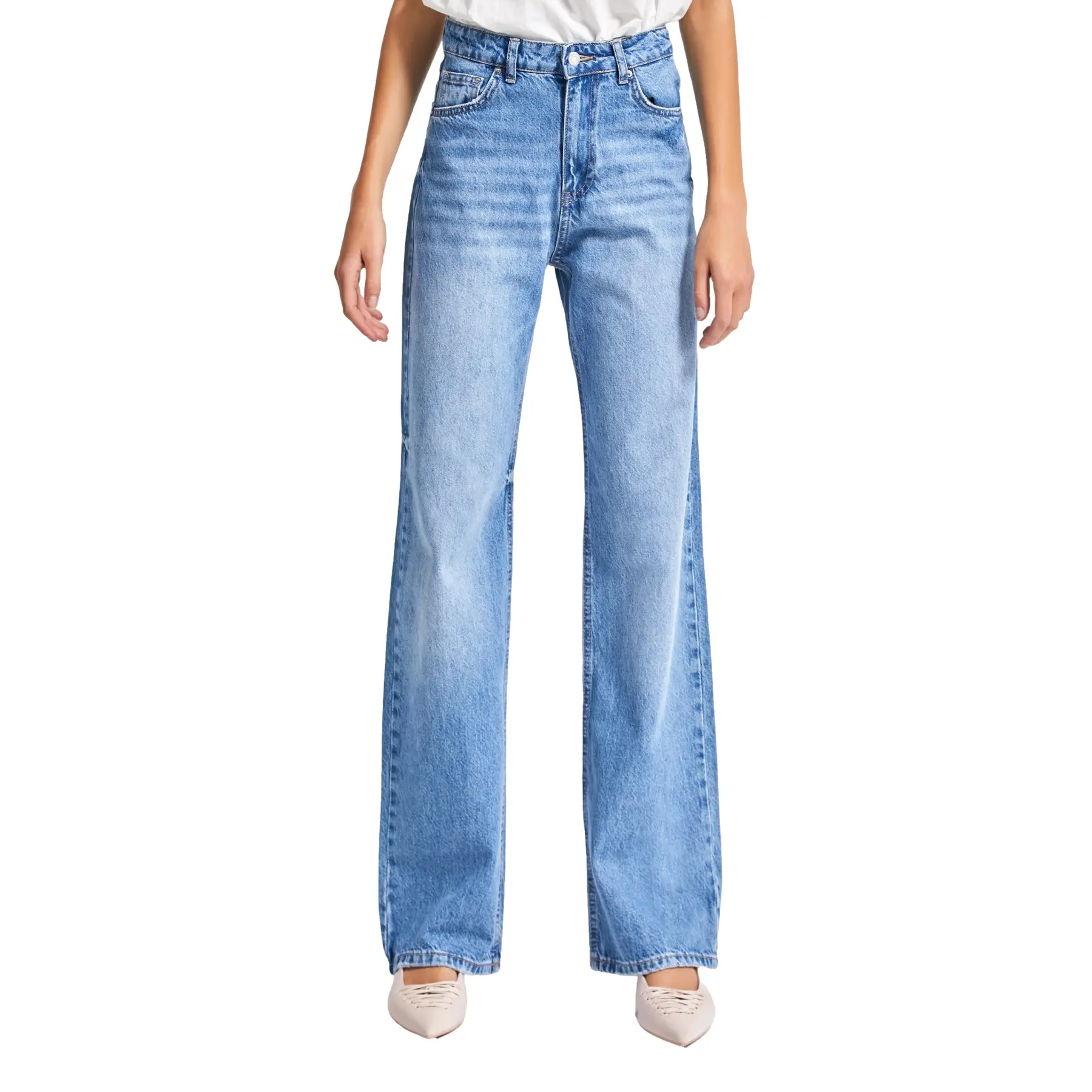 Hochtaillierte Straight Jeans Damen It's Basic Emma