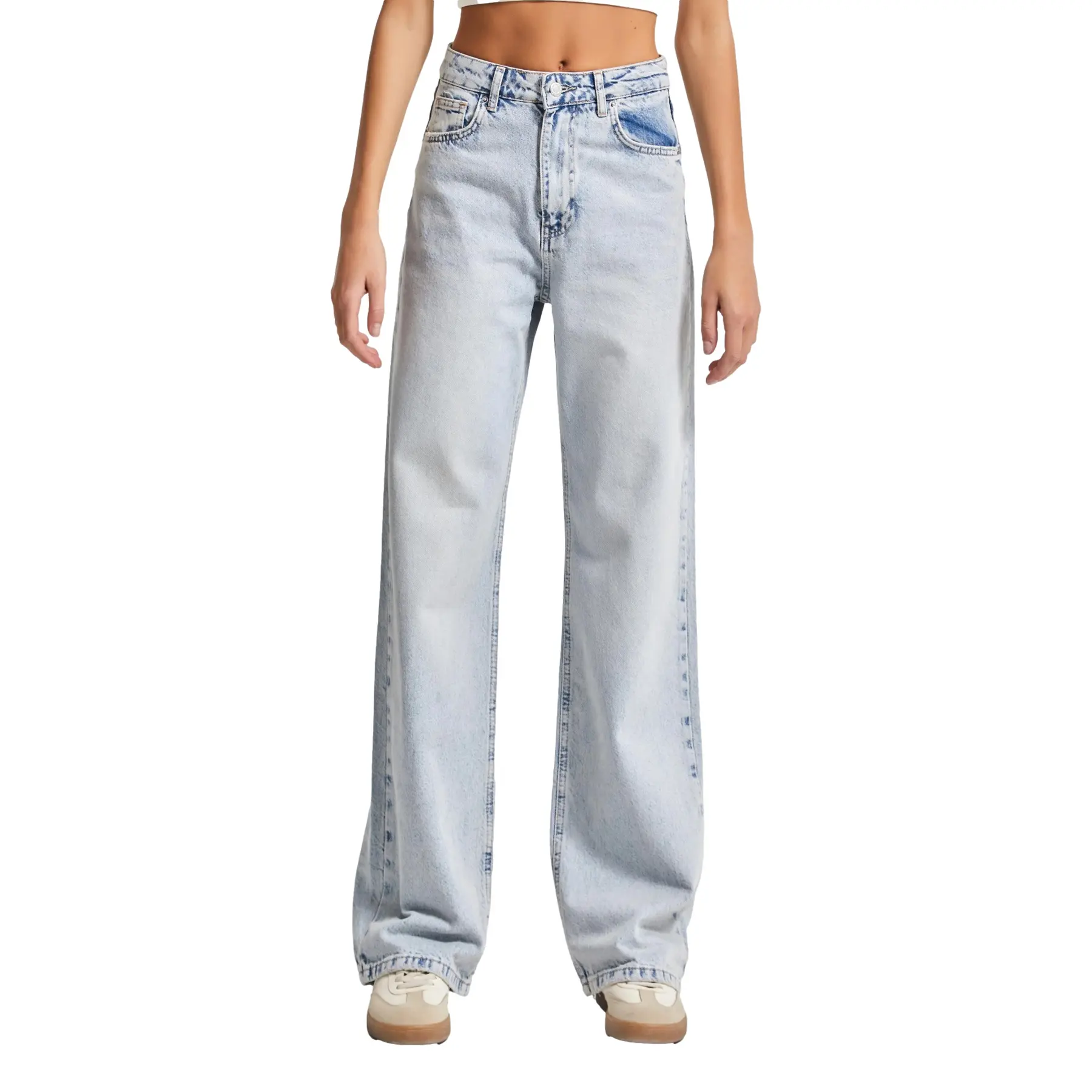 Hochtaillierte Straight Jeans Damen It's Basic Emma