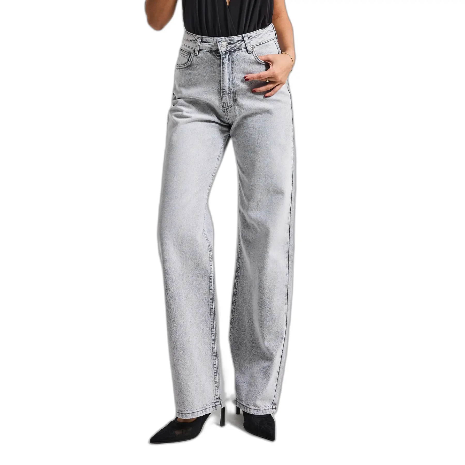 Jeans Straight vita alta donna  Emma