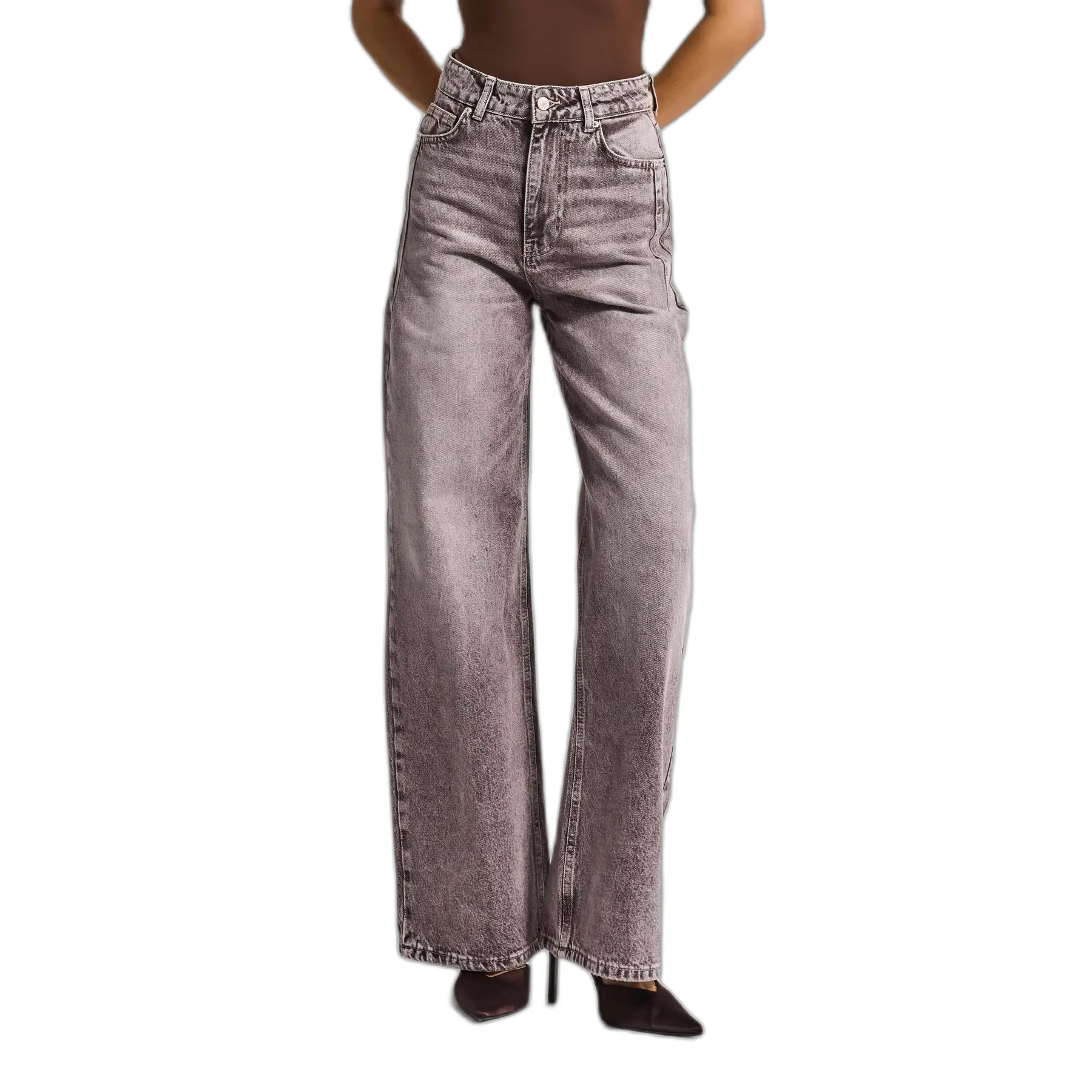 Jeans Wide Leg alta vita donna  Olea