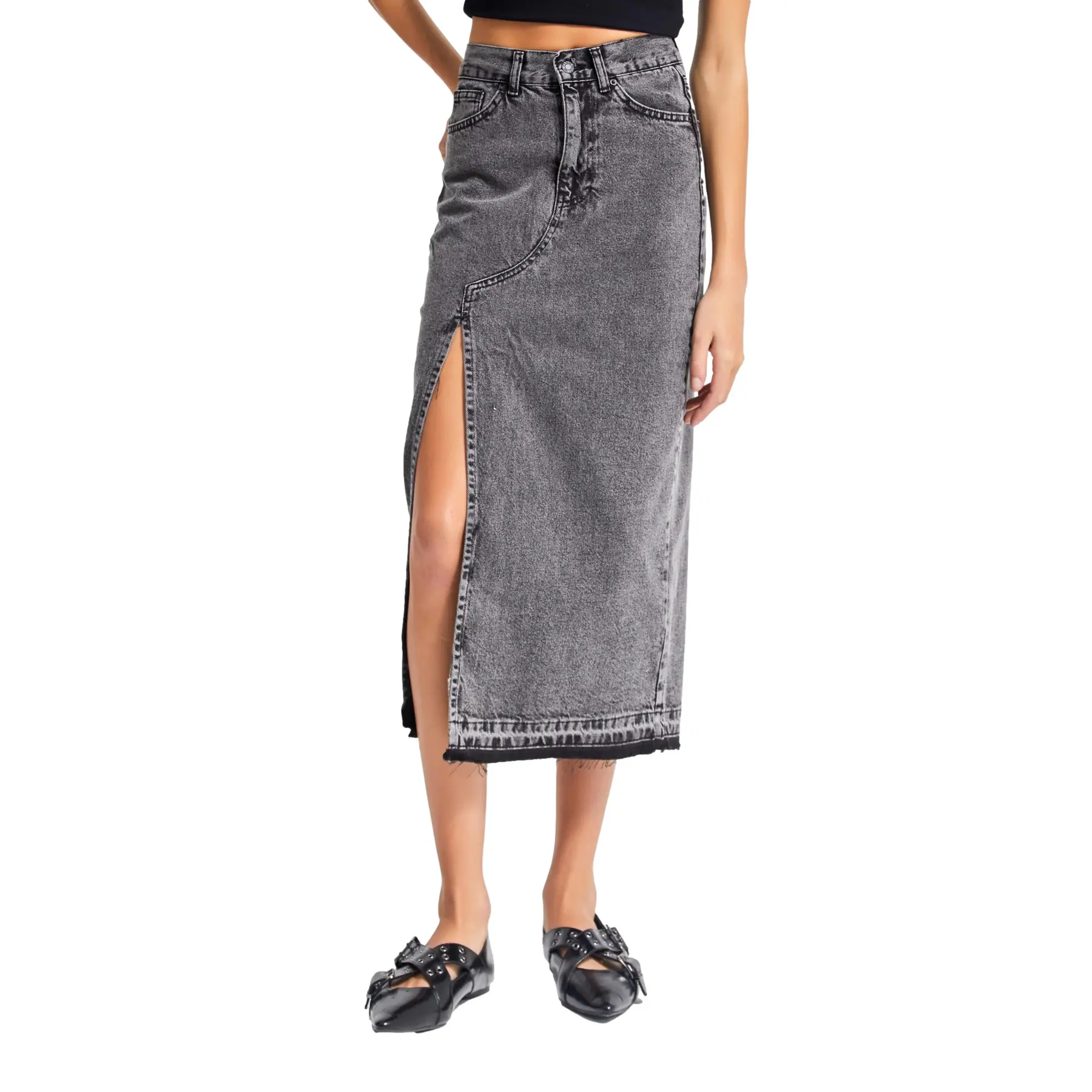 Image of Jeansrock Damen It's Basic taille mi-hautei