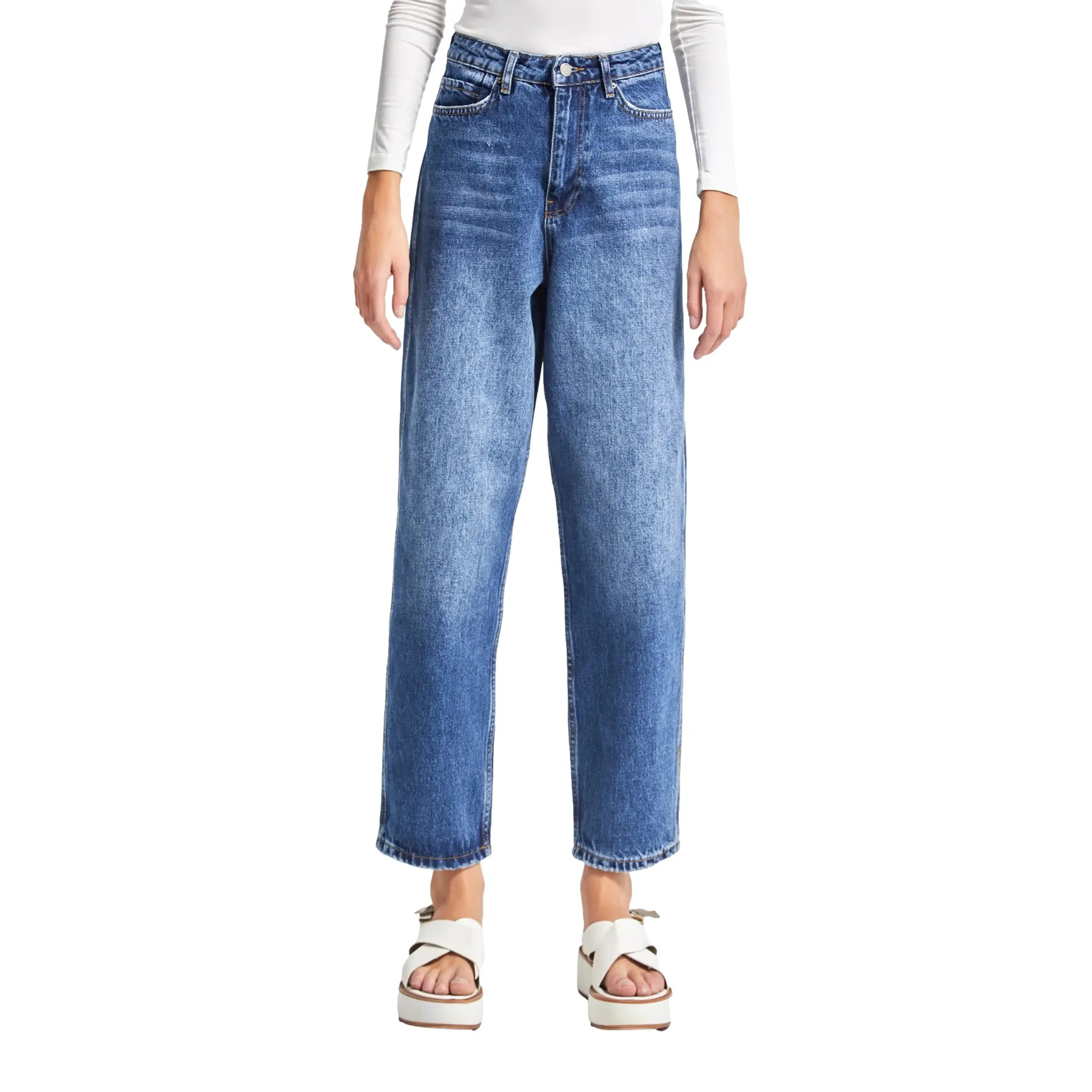 Jeans Relaxed vita media donna  June
