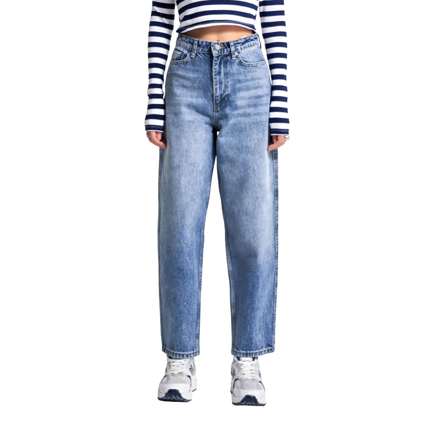 Image of Jeans Relaxed mit mittelhoher Taille Damen It's Basic June