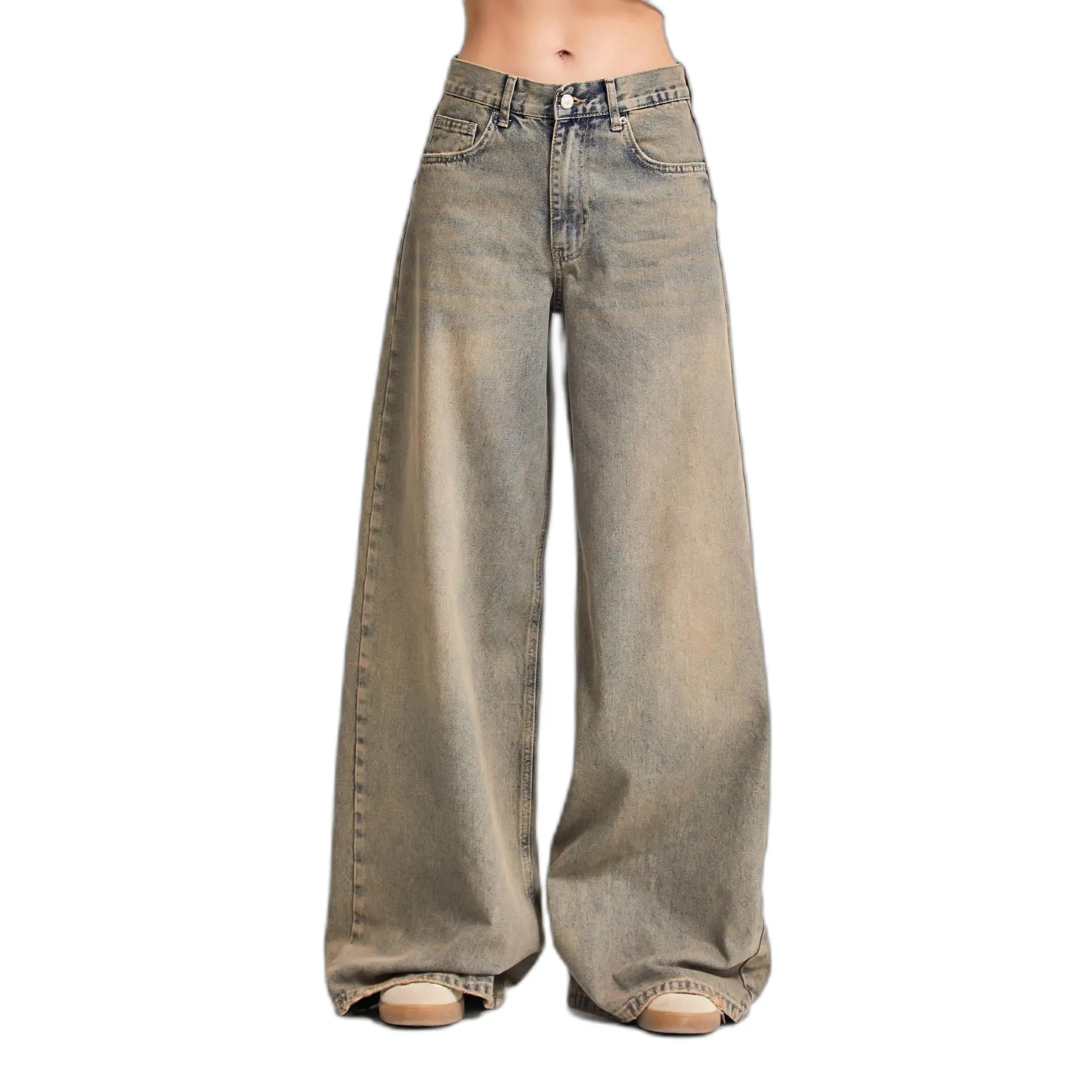 Jeans Palazzo vita media donna  Elena