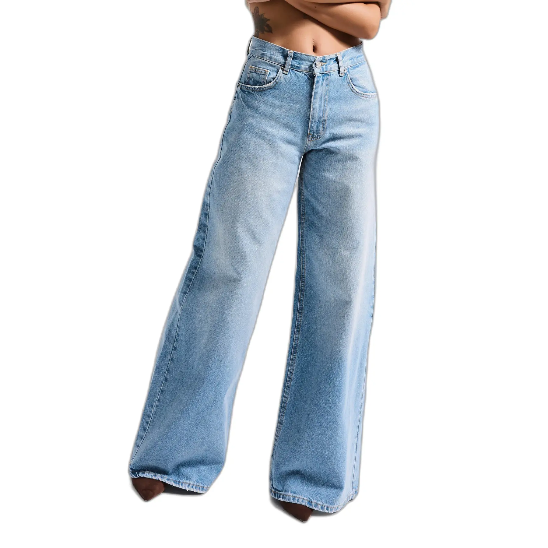 Jeans Palazzo vita media donna  Elena