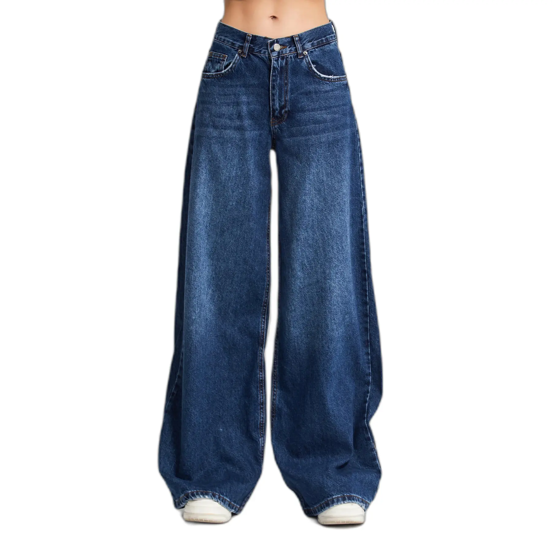 Jeans Palazzo vita media donna  Elena