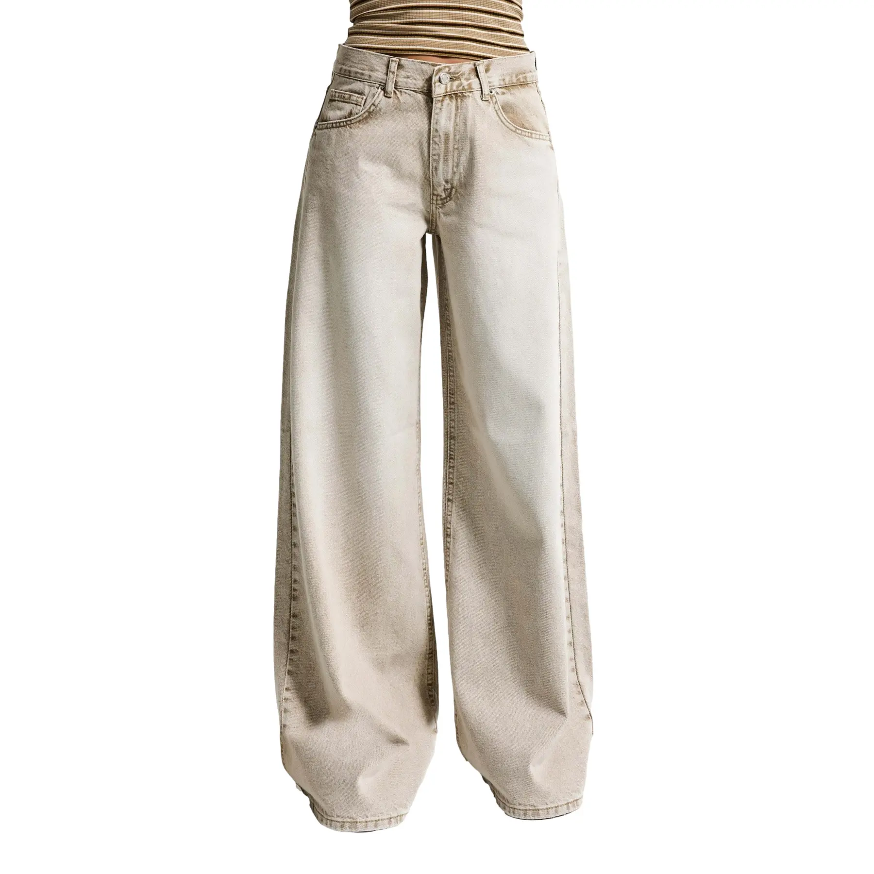 Jeans Palazzo vita media donna  Elena