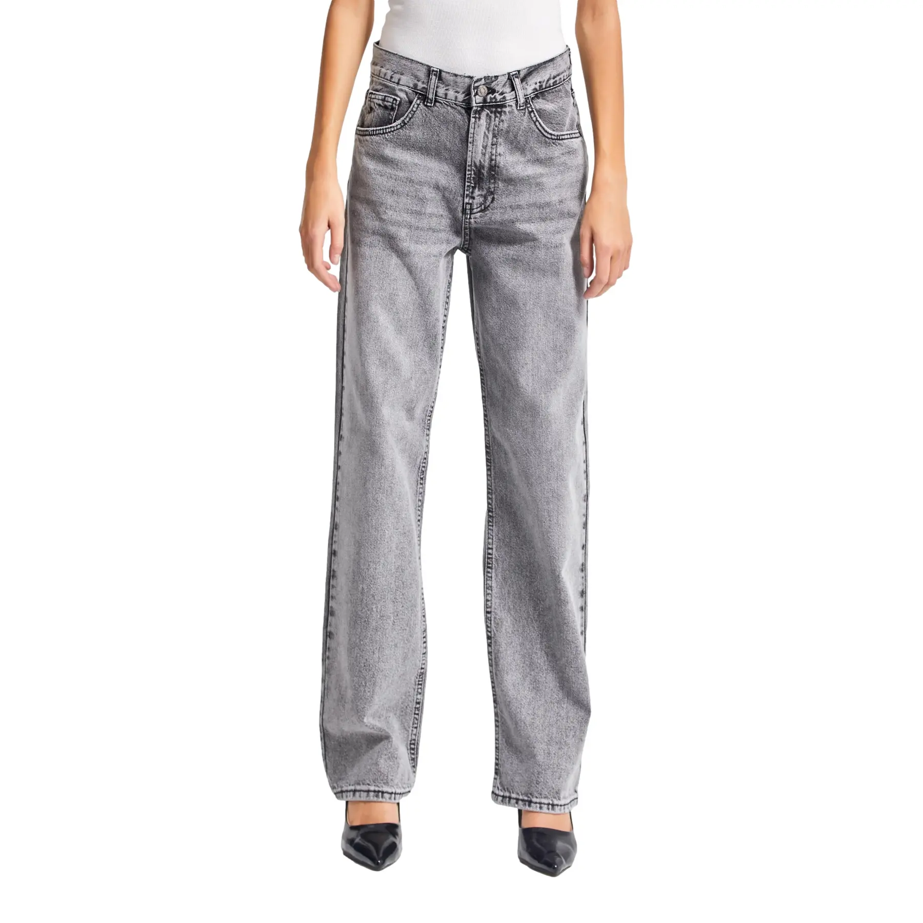 Image of Jeans Relaxed Mittel taille Damen It's Basic